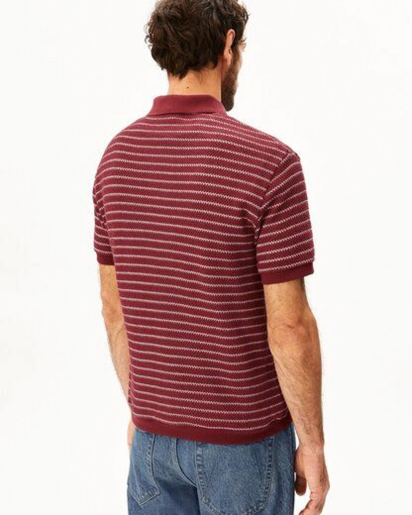 ARMEDANGELS MAARIO KNIT Herren Strickpoloshirt aus 100% Bio-Baumwolle – Ansicht 2