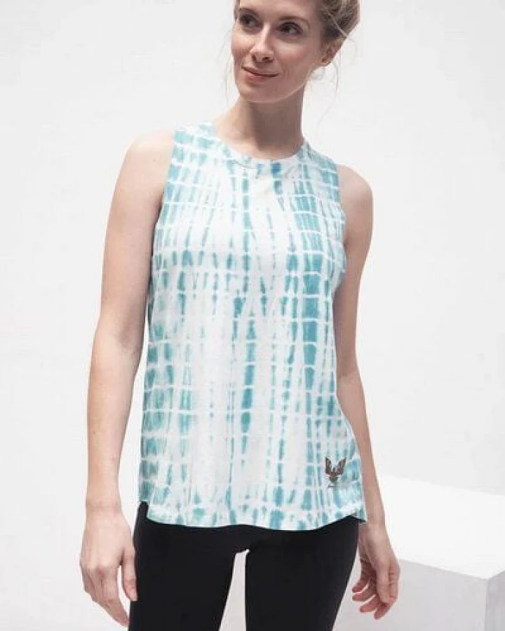 Kismet Yogastyle SHAKTI TANK BATIK TURQUOISE