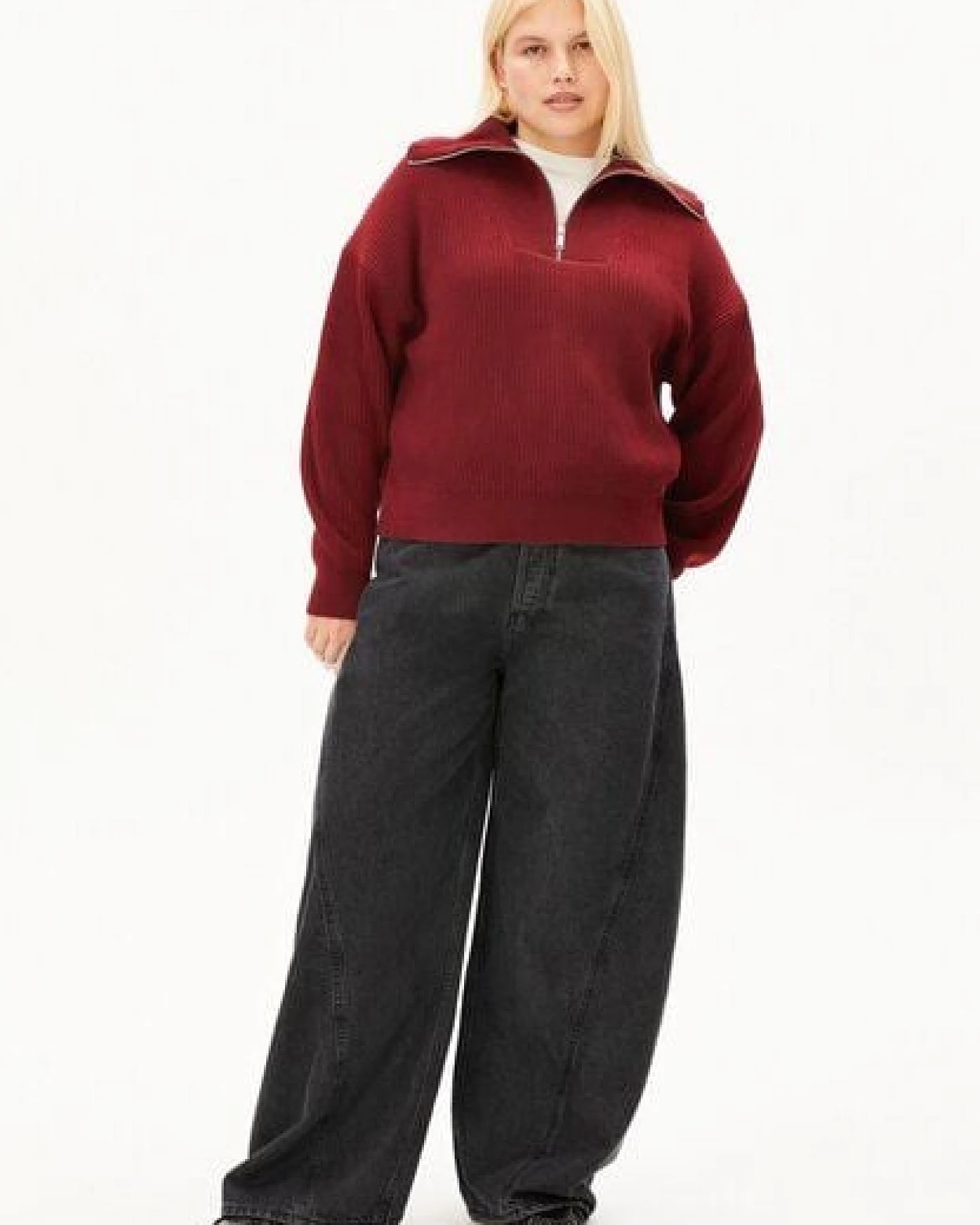 ARMEDANGELS VANISÉ RIB Damen Strickpullover aus 100% Bio-Baumwolle – Ansicht 4