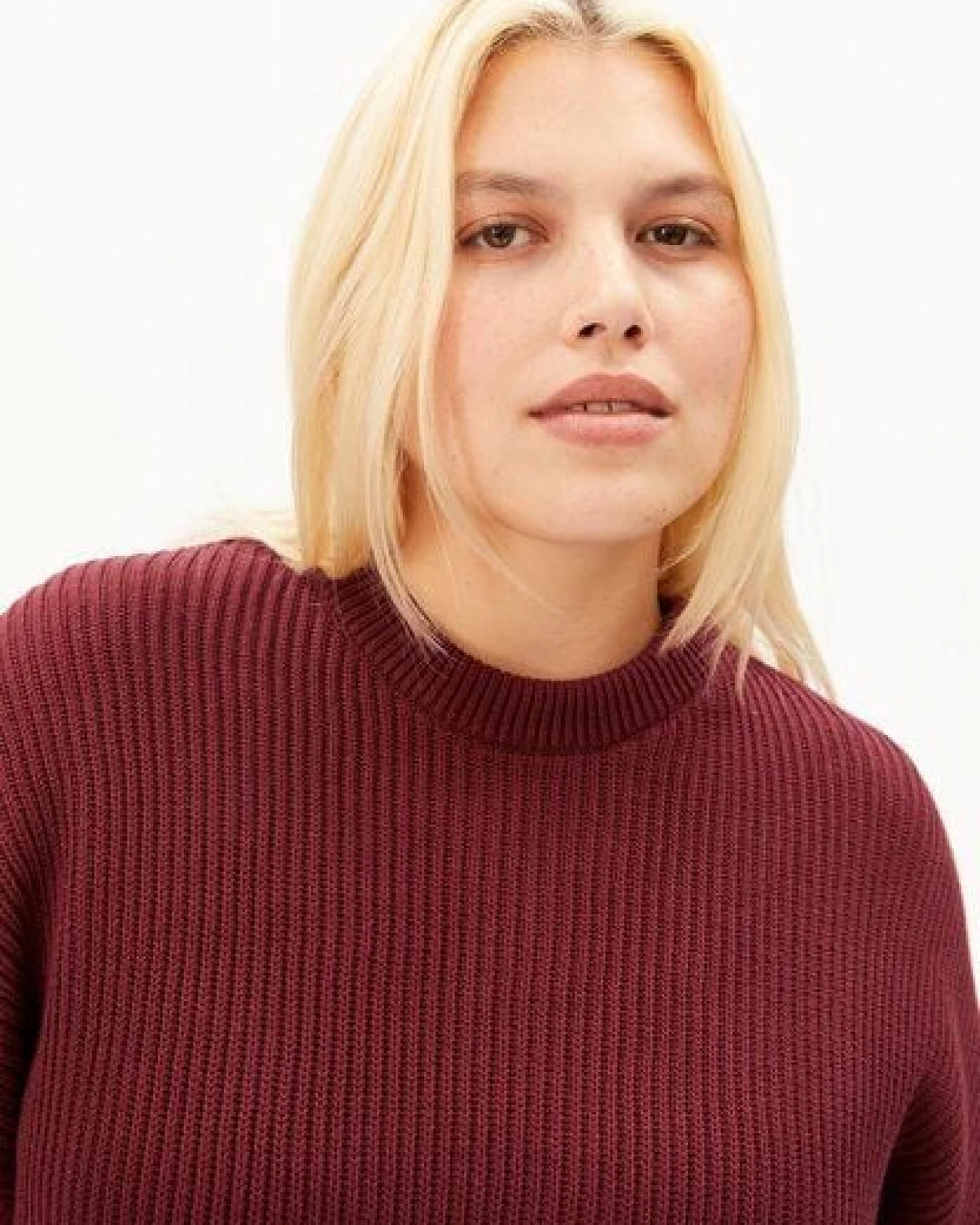 ARMEDANGELS VANISÉ RIB Damen Strickpullover aus 100% Bio-Baumwolle – Ansicht 3