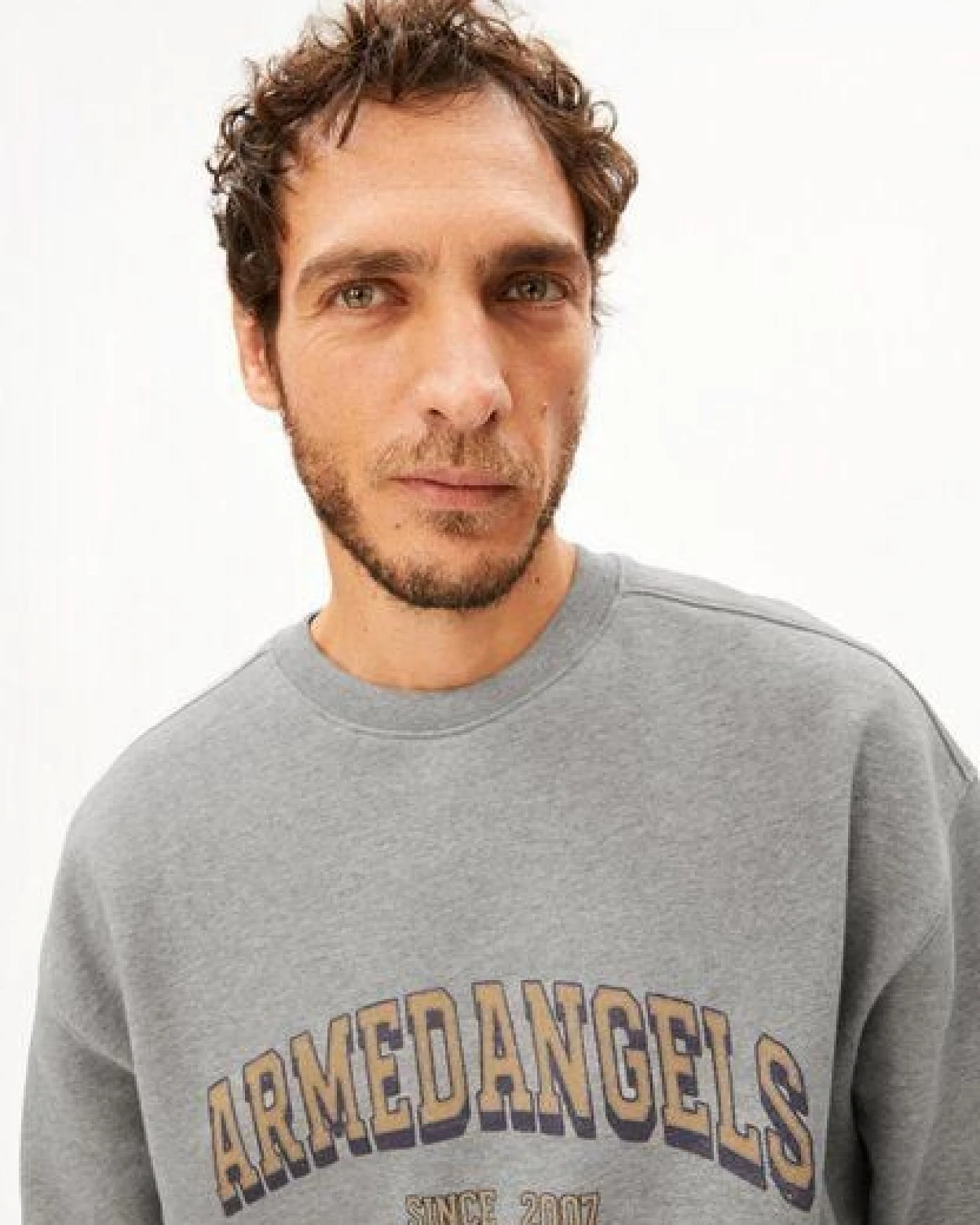 ARMEDANGELS WORDMARK Herren Sweatshirt aus 100% Bio-Baumwolle – Ansicht 3