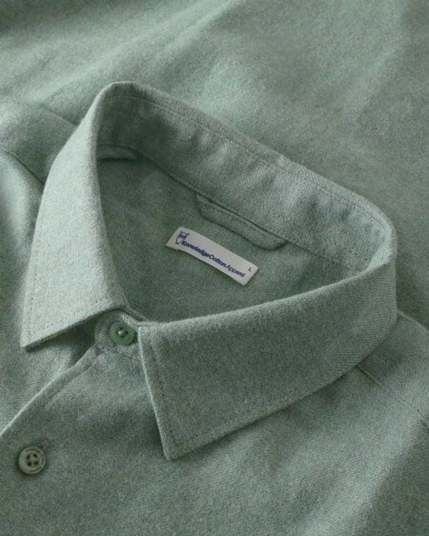 KnowledgeCotton Apparel Herren Flanellhemd Dune Regular – Ansicht 3