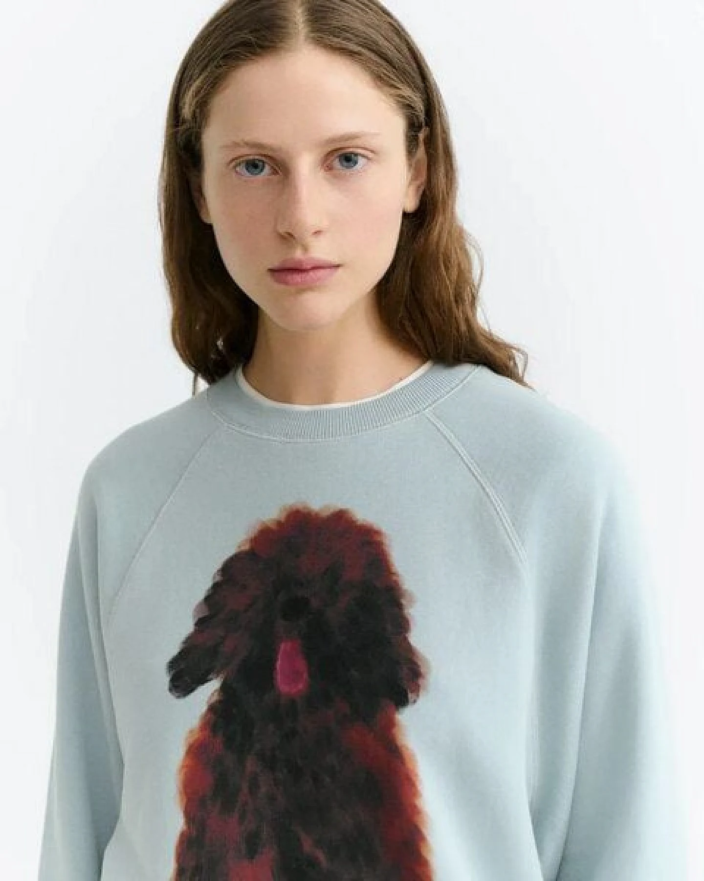 thinking mu Sweatshirt Pet Portrait Bonnie Damen – Ansicht 3