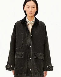 Produktseite: ARMEDANGELS CORD COLLAR DENIM Damen Jeansjacke aus 100% Bio-Baumwolle
