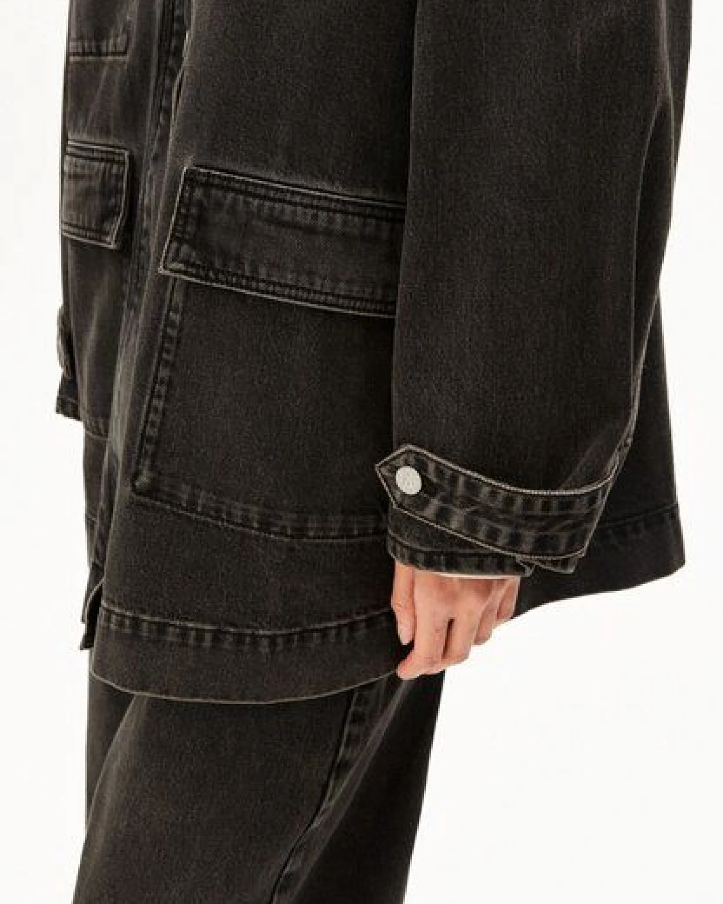 ARMEDANGELS CORD COLLAR DENIM Damen Jeansjacke aus 100% Bio-Baumwolle – Ansicht 4
