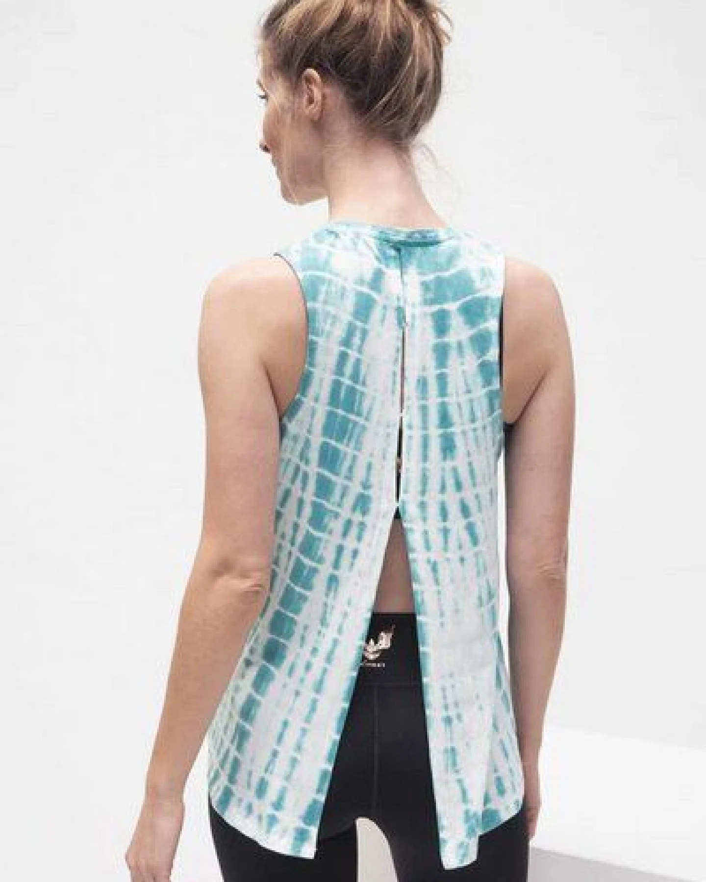 Kismet Yogastyle SHAKTI TANK BATIK TURQUOISE – Ansicht 2