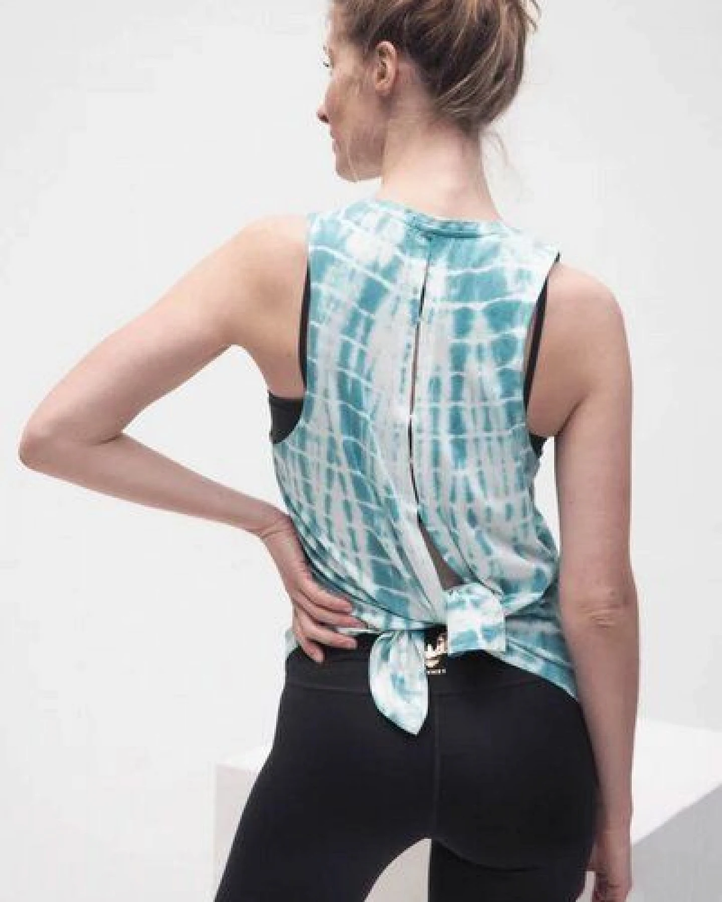 Kismet Yogastyle SHAKTI TANK BATIK TURQUOISE – Ansicht 3