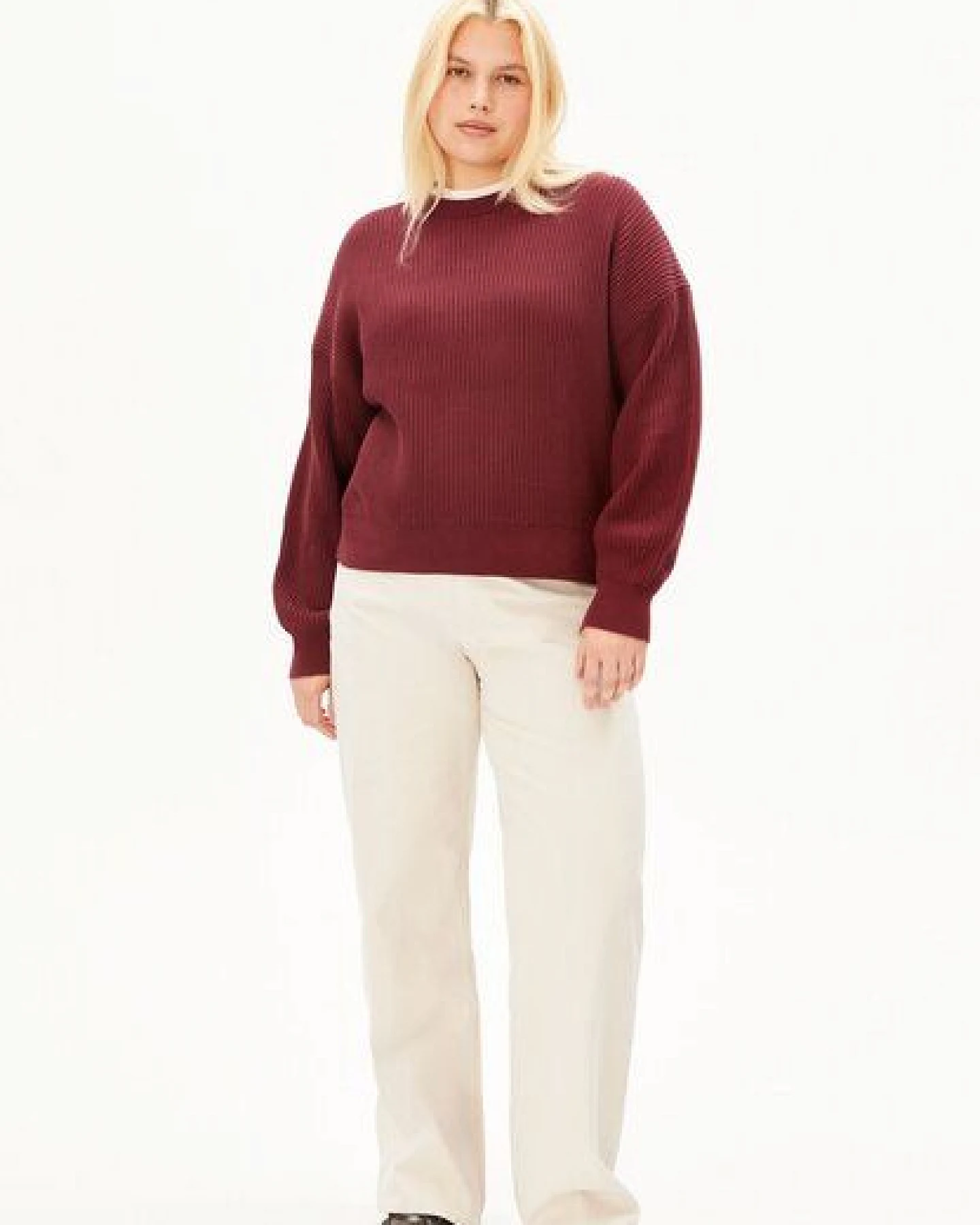 ARMEDANGELS VANISÉ RIB Damen Strickpullover aus 100% Bio-Baumwolle – Ansicht 4