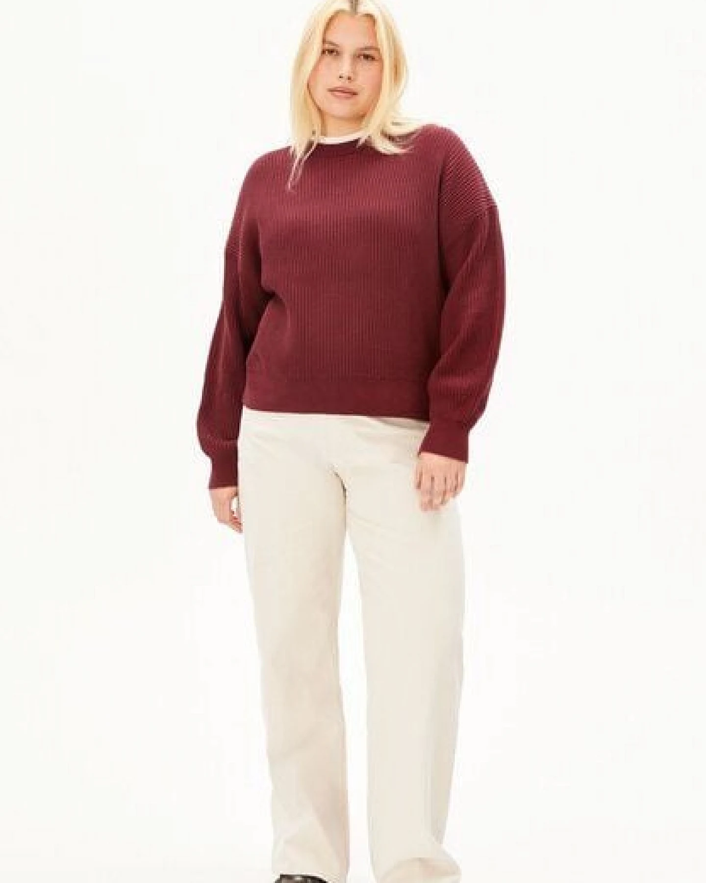 ARMEDANGELS VANISÉ RIB Damen Strickpullover aus 100% Bio-Baumwolle – Ansicht 4