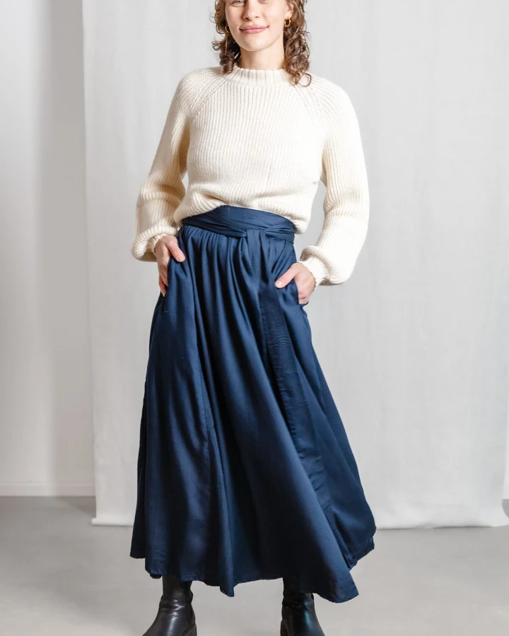 Jyoti - Fair Works Damen vegan Rock Sarit Saphir Blau