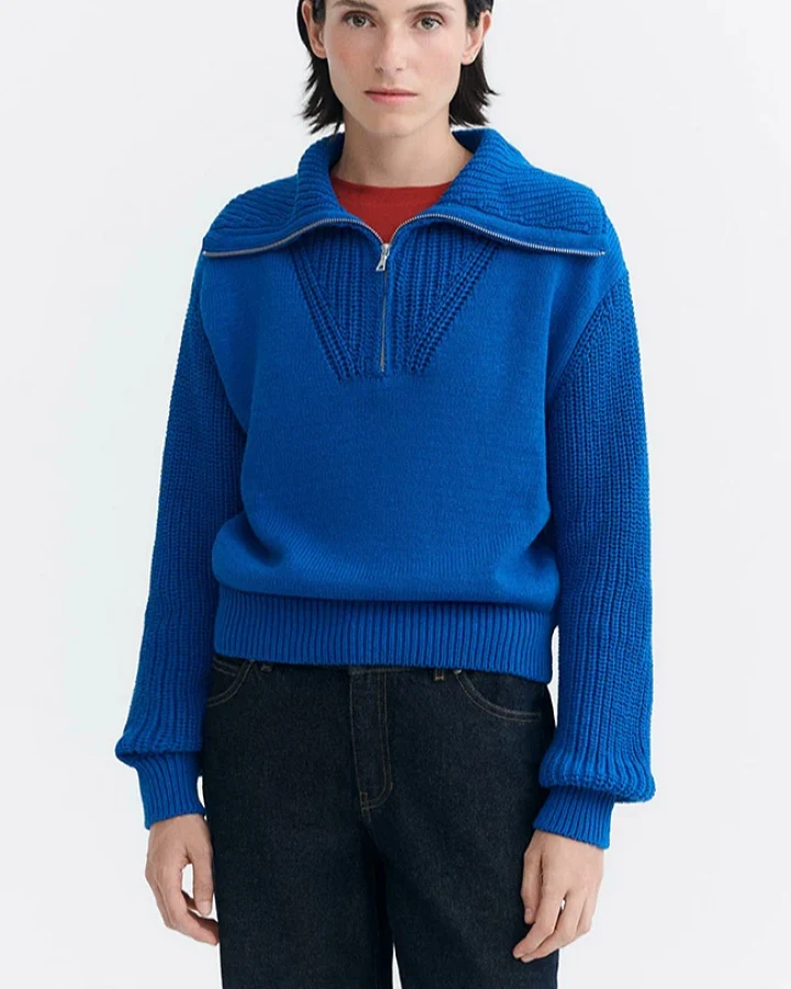 Thinking MU Damen vegan Pullover Tanit Blue