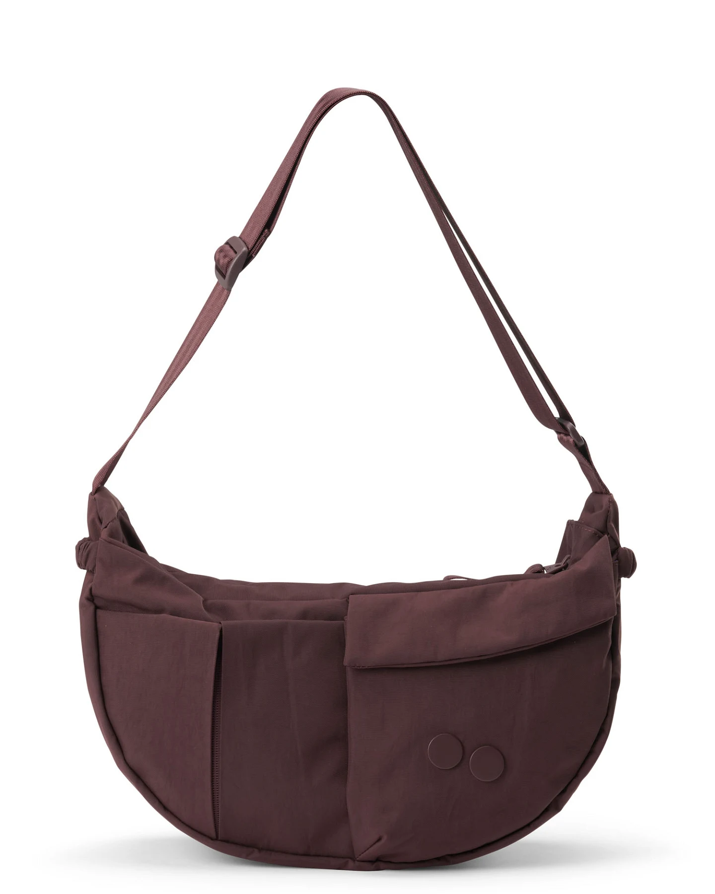 pinqponq Herren vegan Umhängetasche Krumm Large Crinkle Mahogany – Ansicht 2
