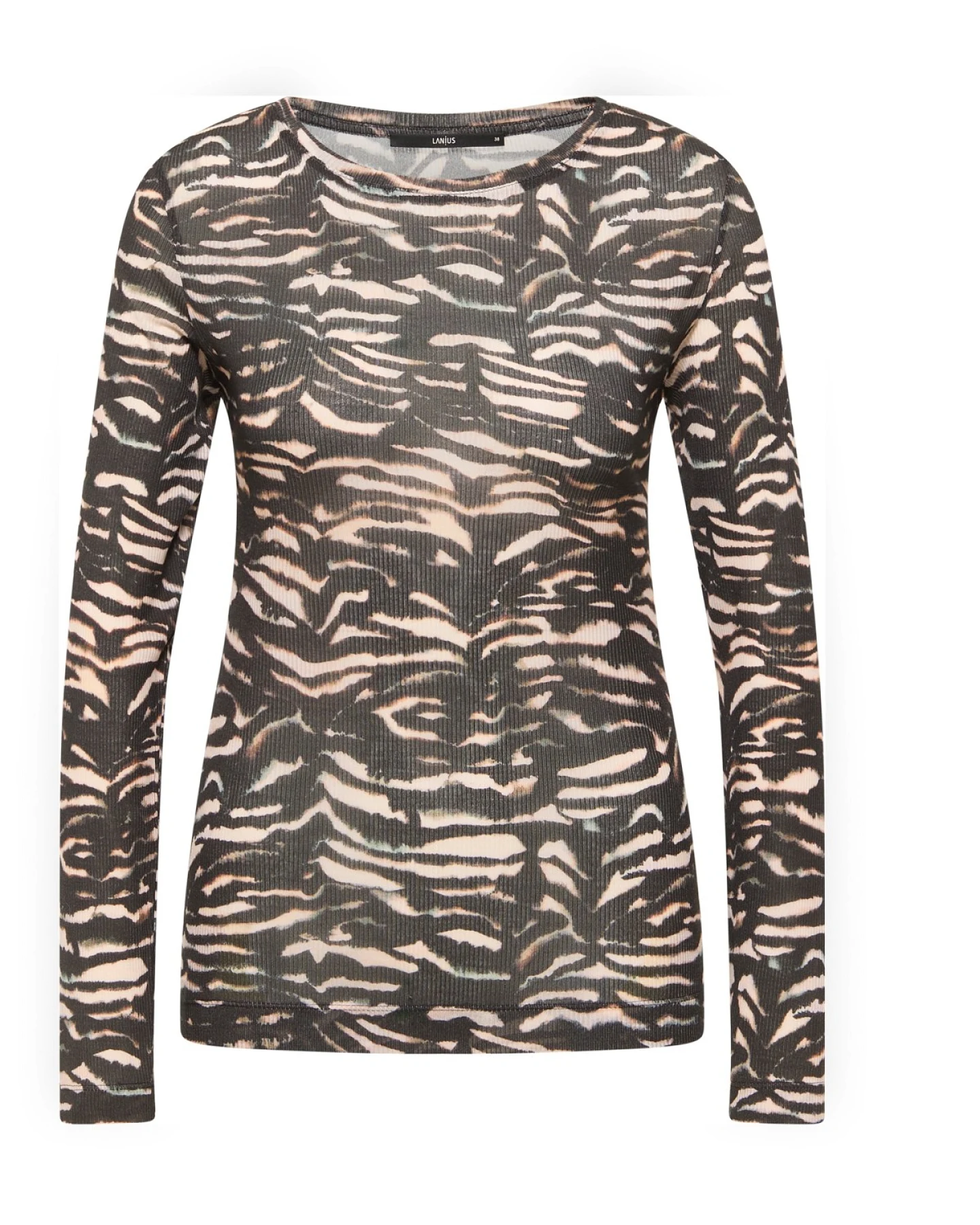 Langarmshirt Print Animal Stripes Rosa – Ansicht 5