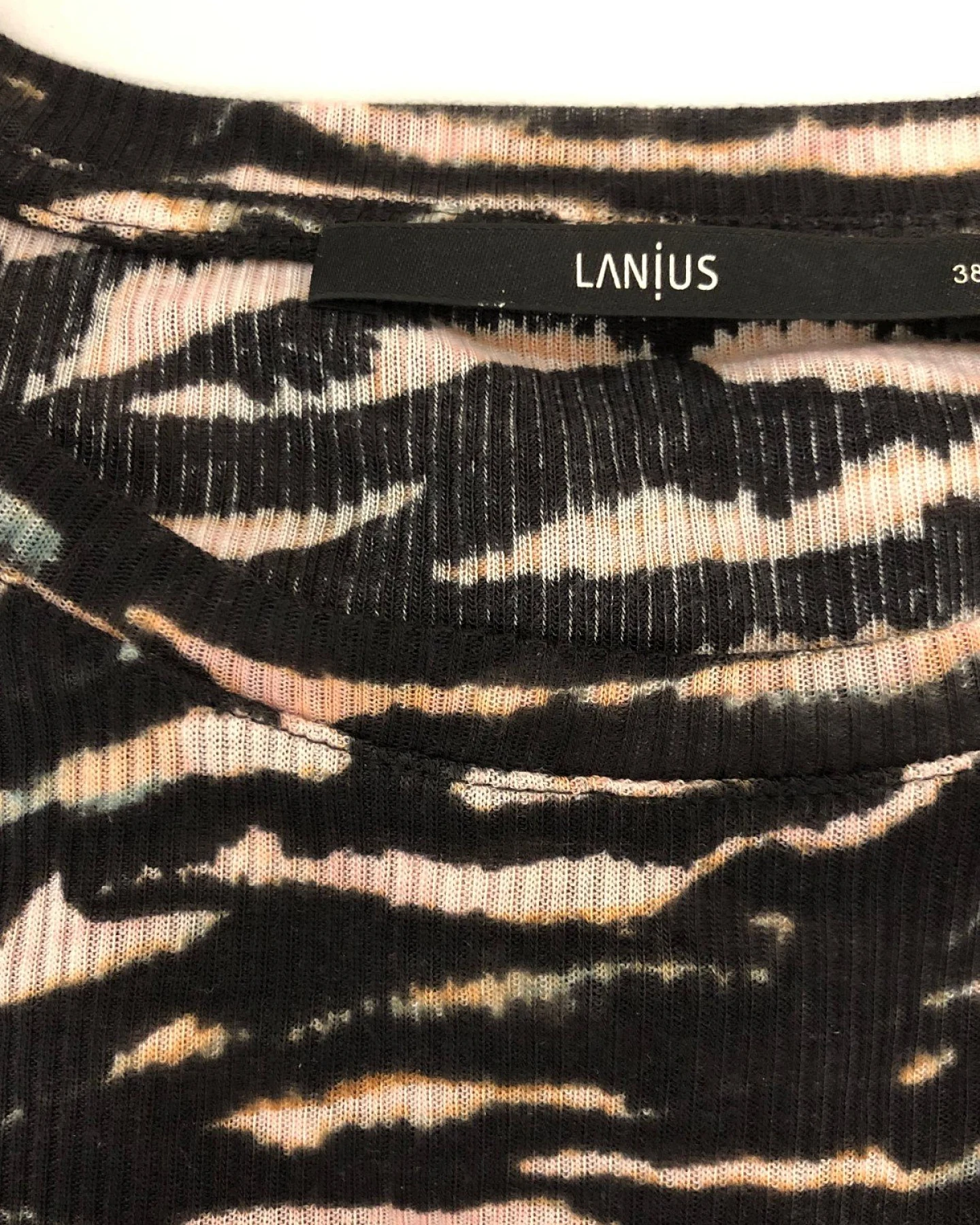 Langarmshirt Print Animal Stripes Rosa – Ansicht 3