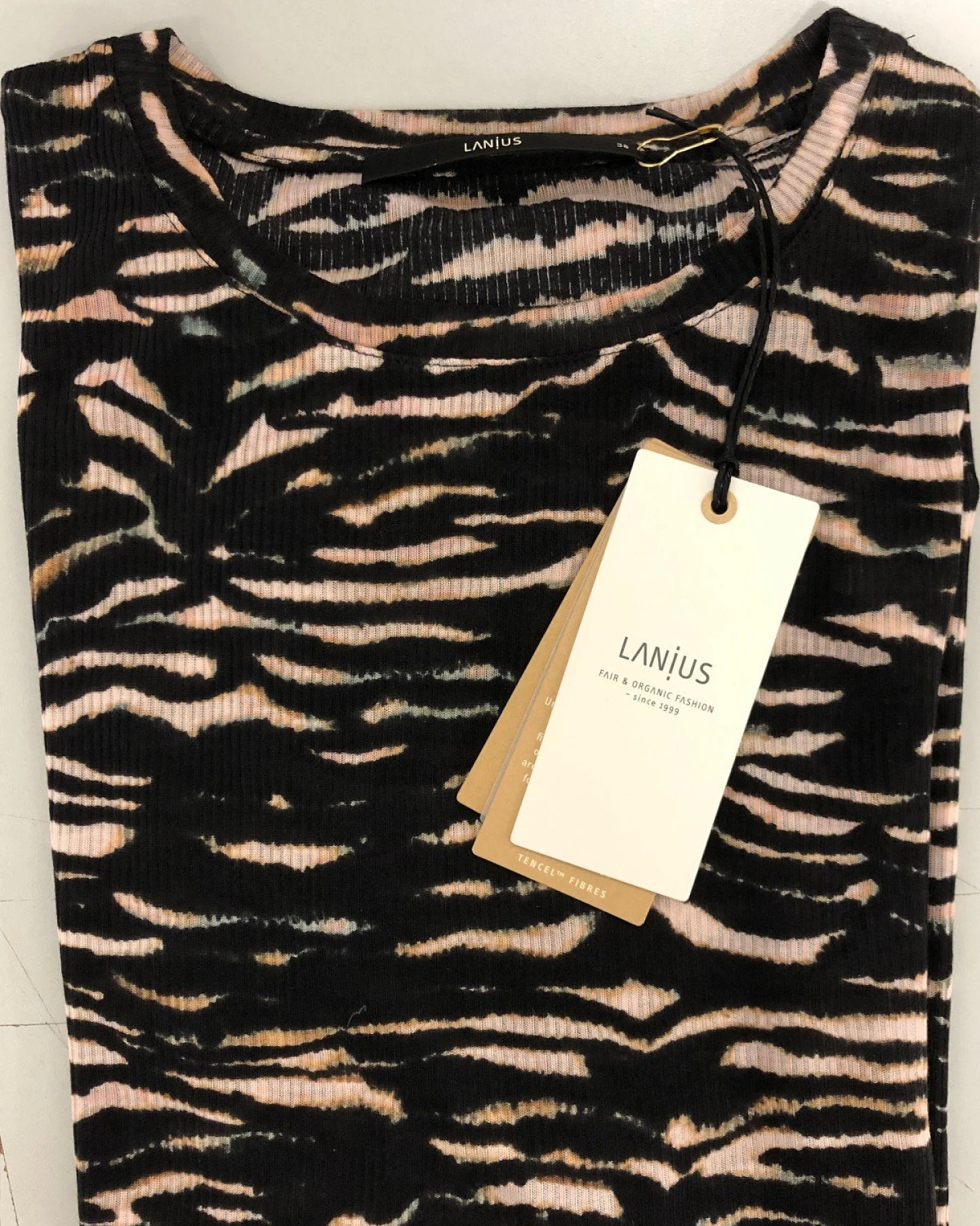 Langarmshirt Print Animal Stripes Rosa – Ansicht 2