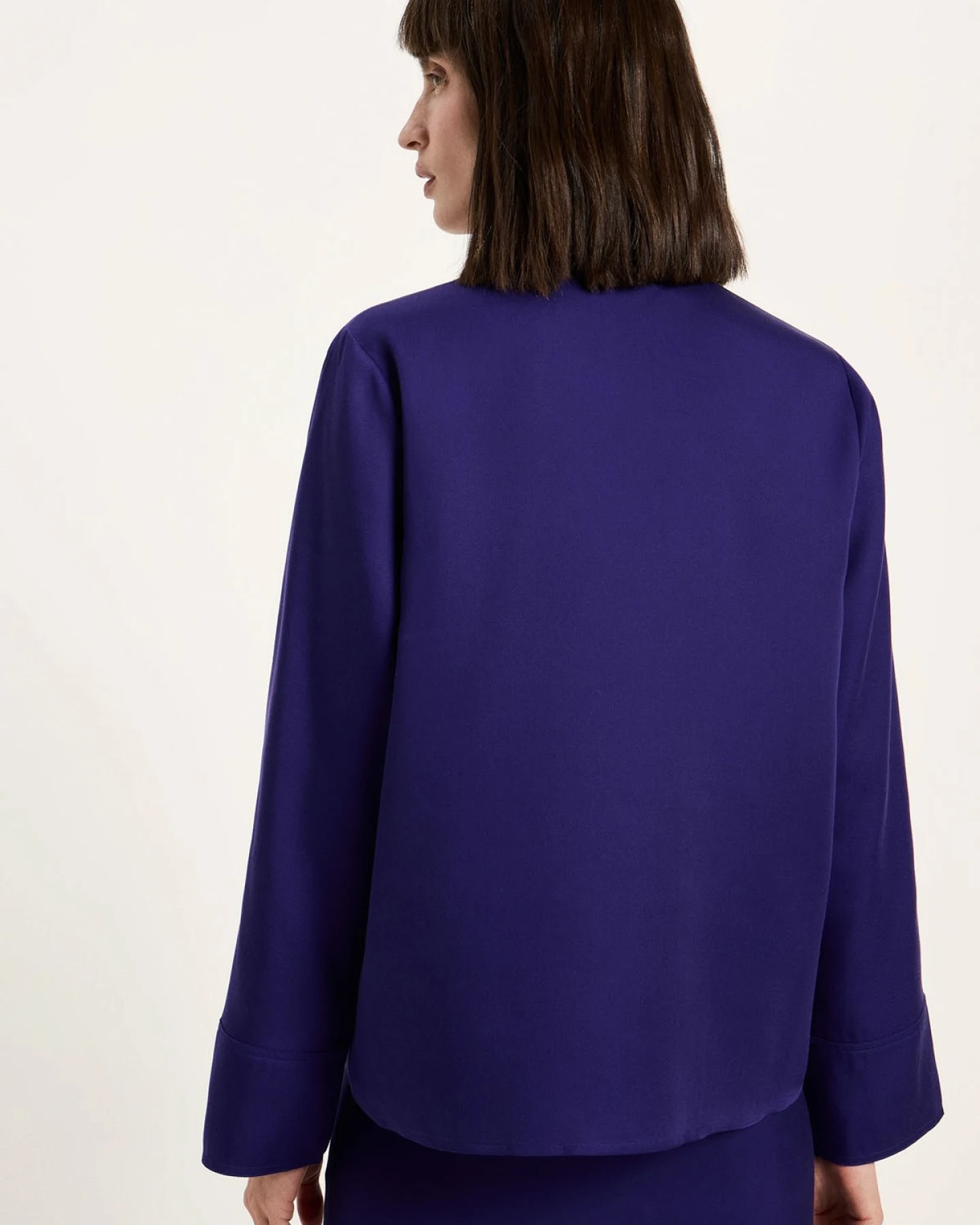 Bluse Tencel Blau – Ansicht 2