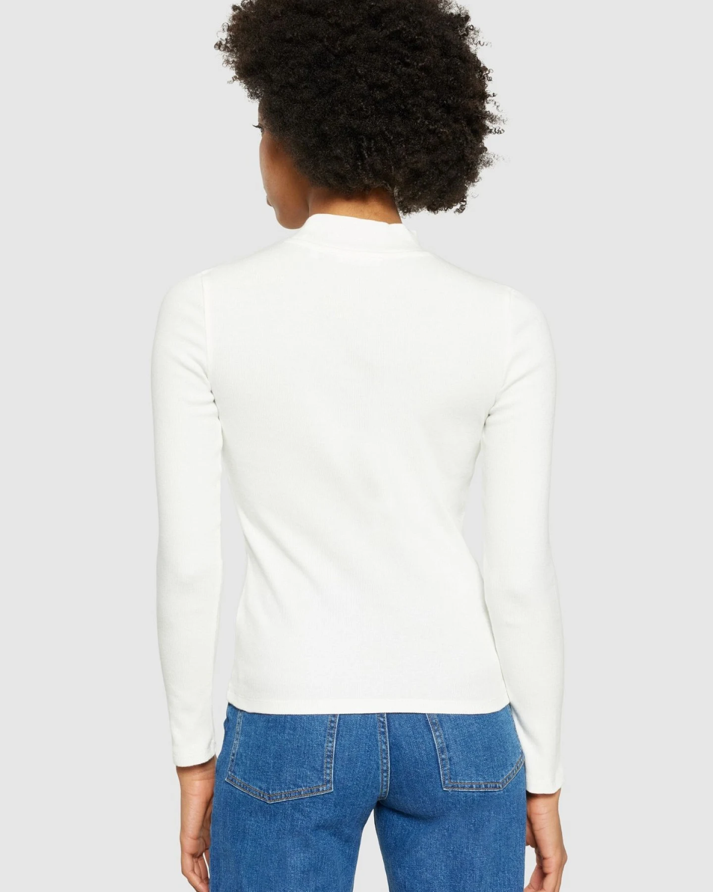 Longsleeve Rib High Neck Rib – Ansicht 2