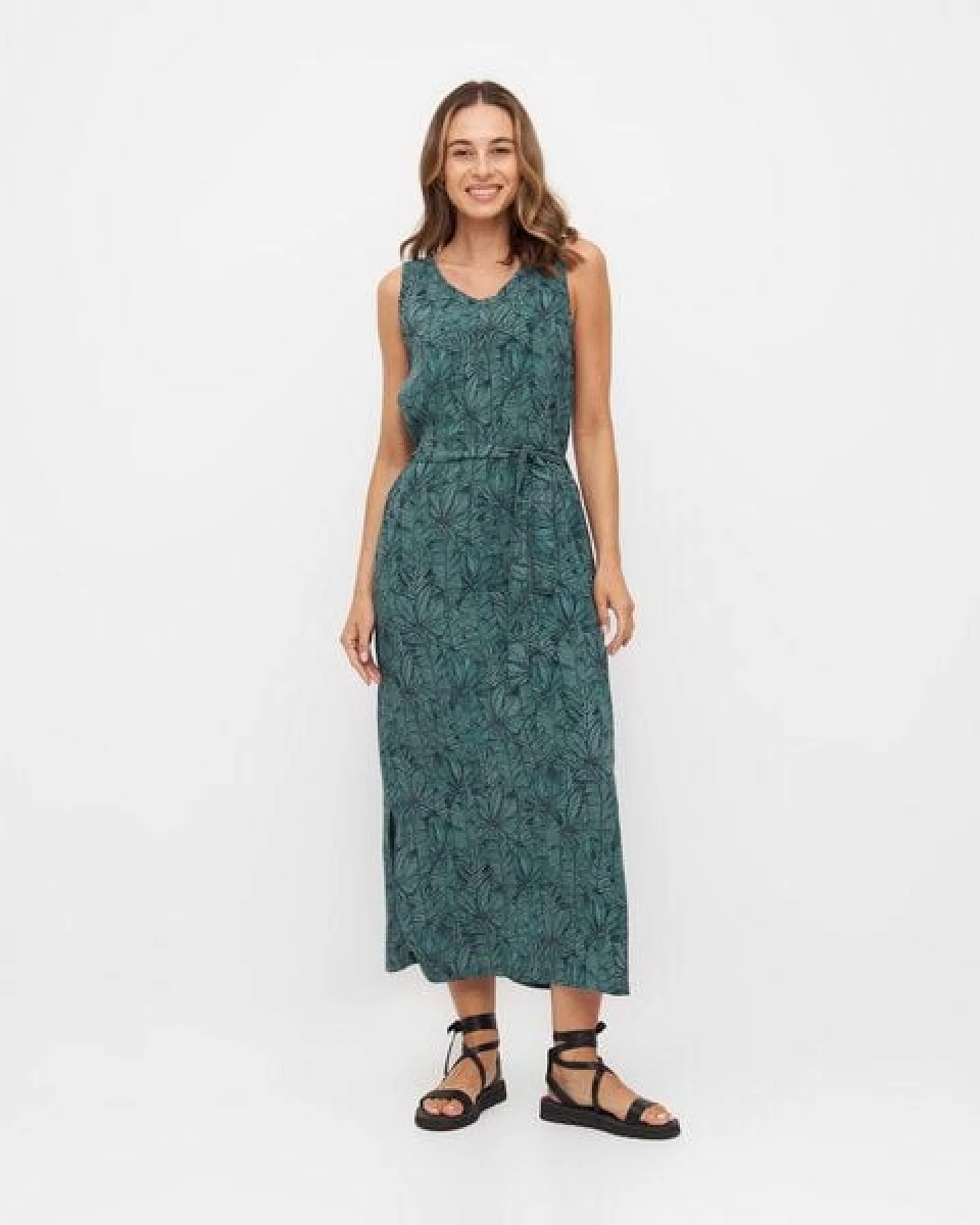 WiDDA berlin Maxikleid VANI forest aus ECOVERO® – Ansicht 2