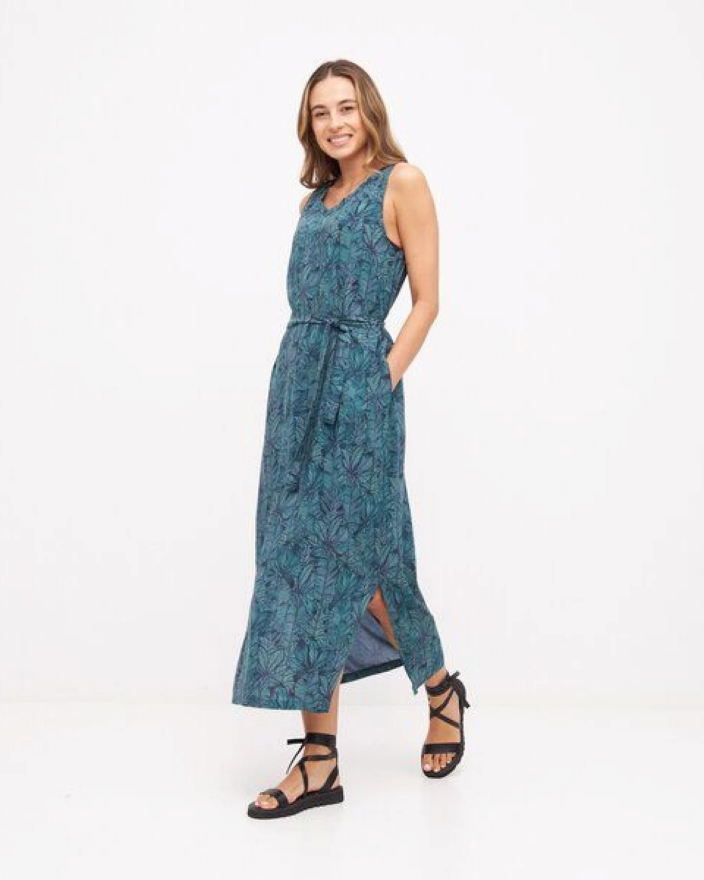 WiDDA berlin Maxikleid VANI forest aus ECOVERO® – Ansicht 4
