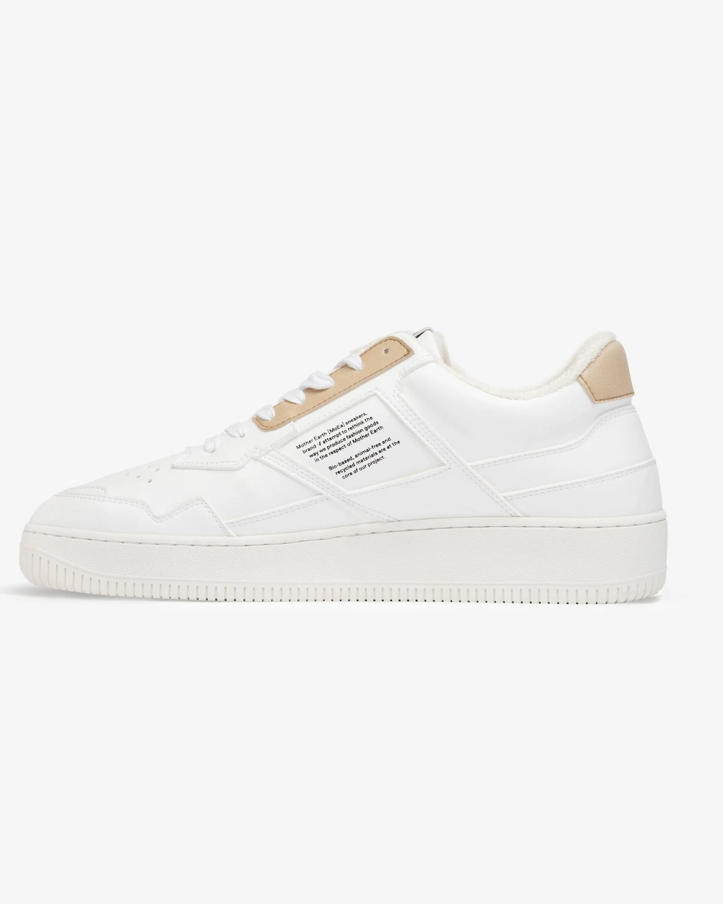 MoEa Herren vegan Sneaker Gen1 Mais Weiß – Ansicht 2