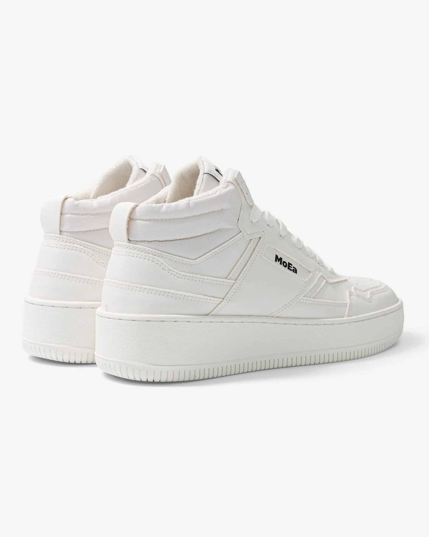 MoEa Herren vegan Sneaker Gen1 Mid Trauben Voll Weiß – Ansicht 2