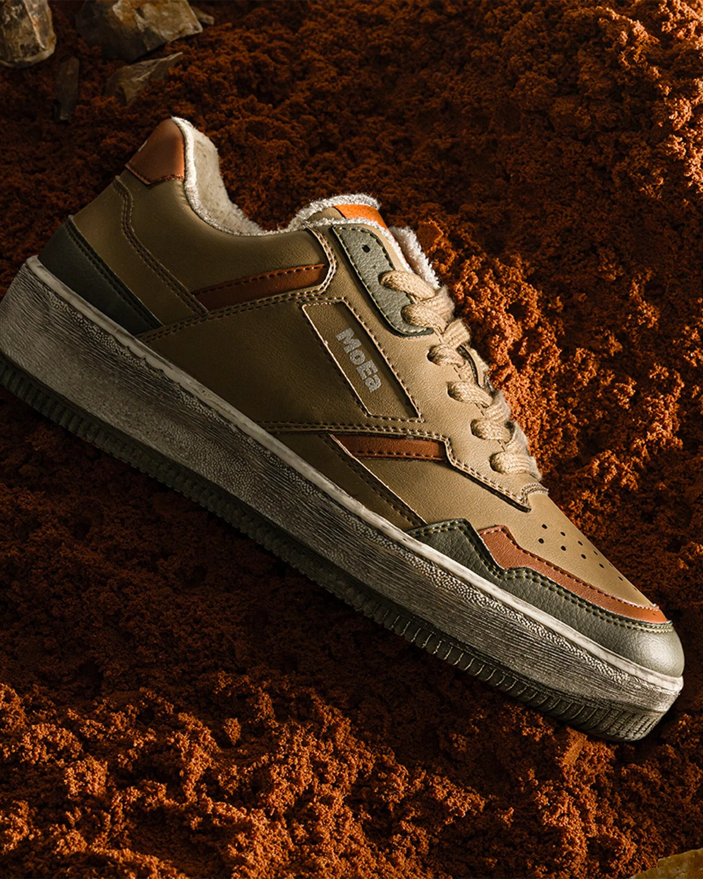 MoEa Herren vegan Sneaker Desserto X Moea Braun – Ansicht 2