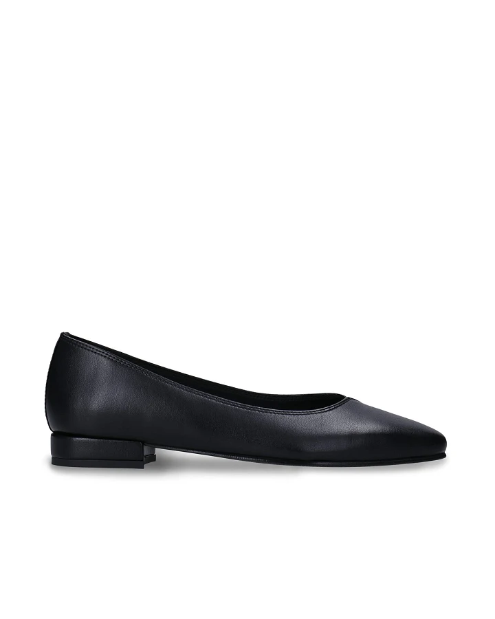 NAE Damen vegan Ballerinas Pam Veganes Öko-Leder Schwarz