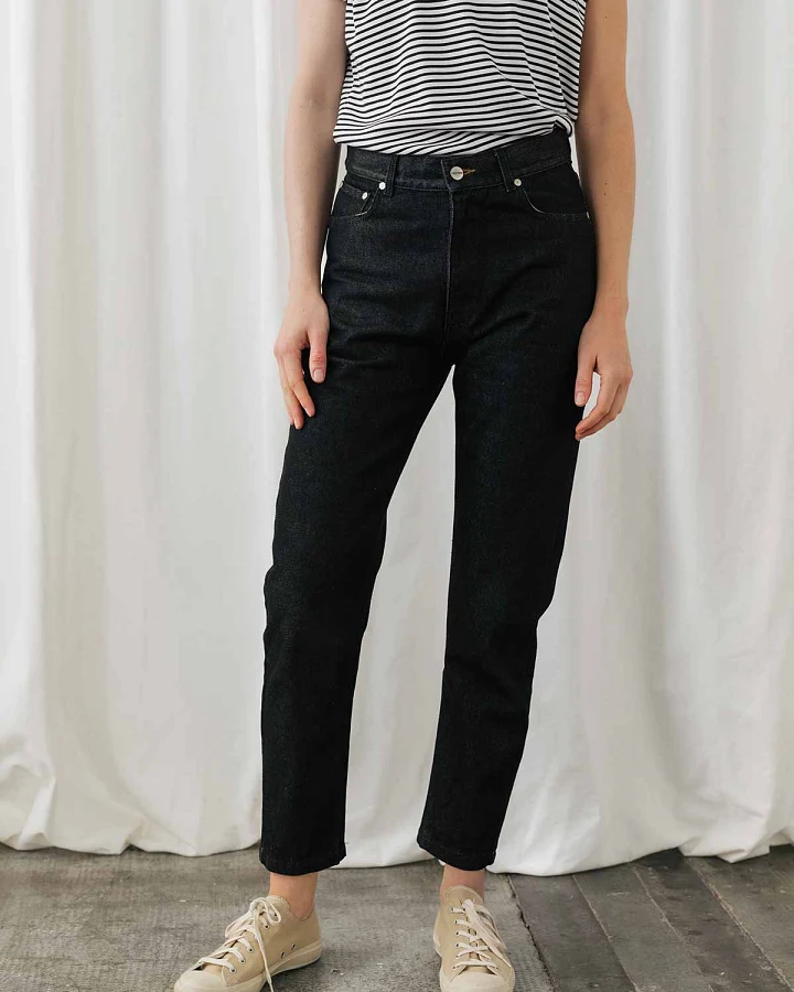 TWOTHIRDS Damen vegan Jeans Tralee Schwarz