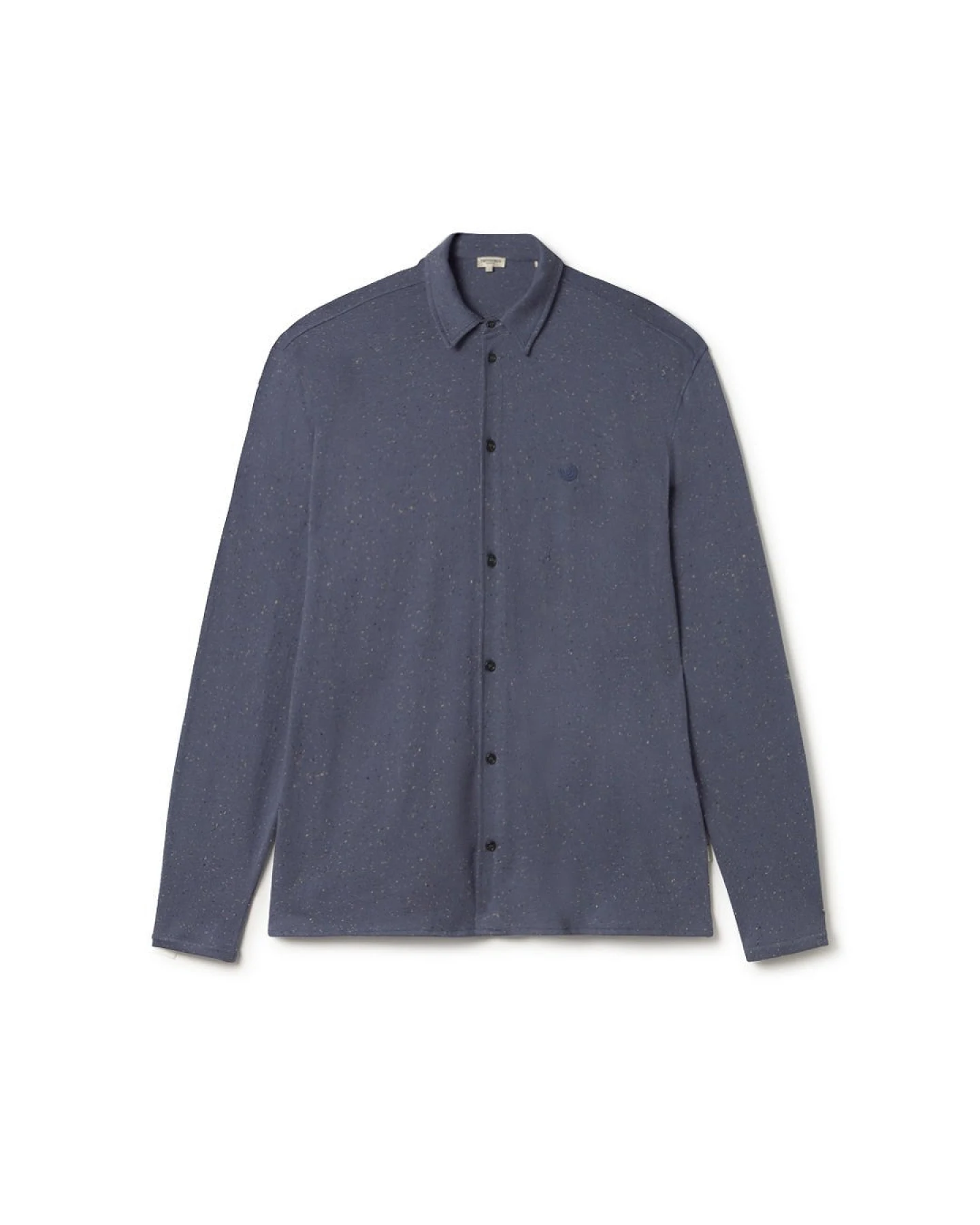 TWOTHIRDS Herren vegan Hemd Bleiksoya Vintage Indigo – Ansicht 2