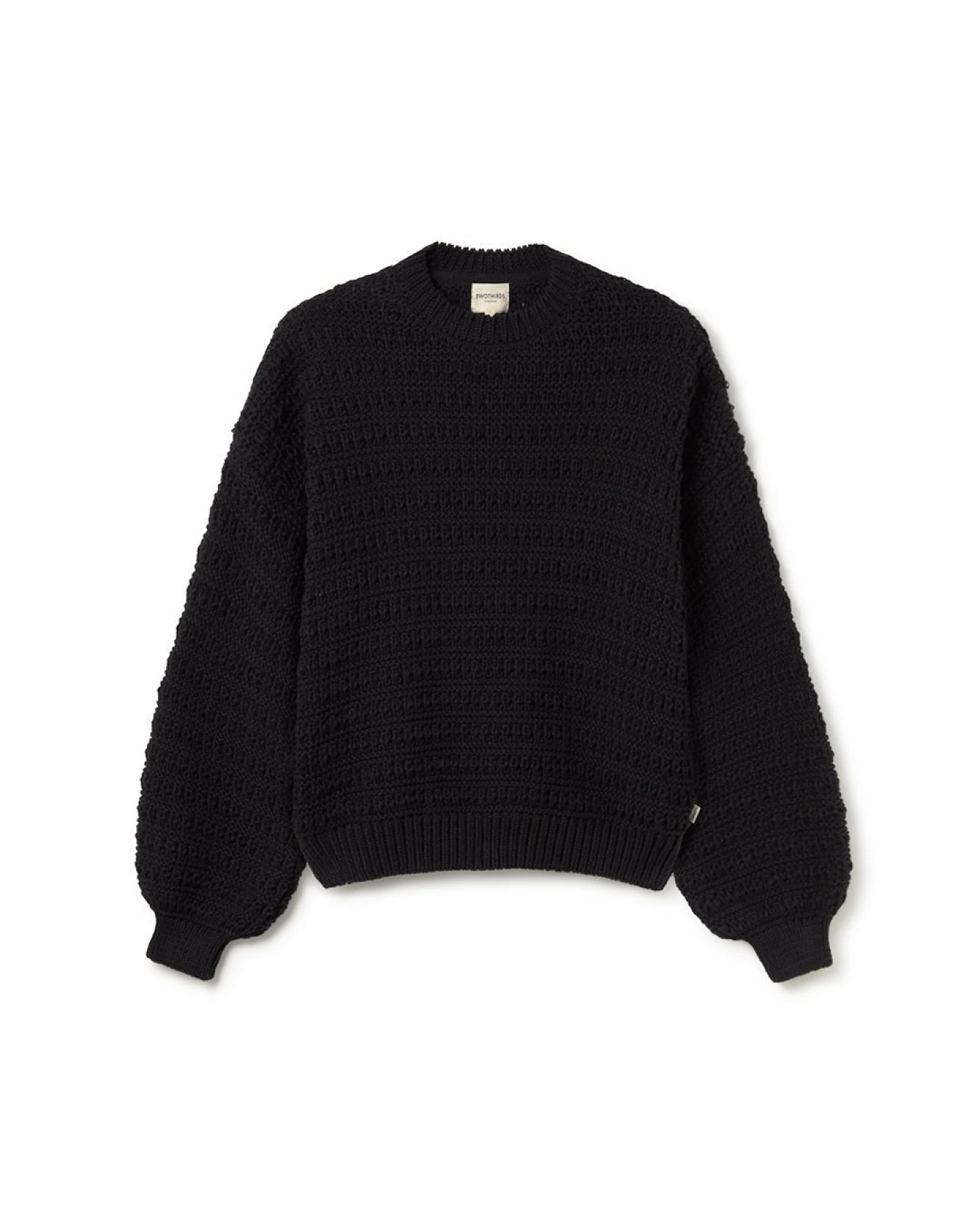 TWOTHIRDS Damen vegan Pullover Touquet Schwarz – Ansicht 2