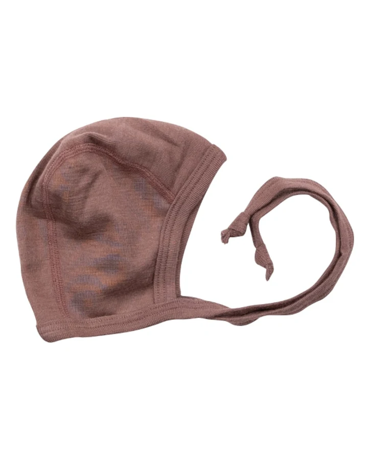 Lilano Erstlingsmütze Wolle-Seide mauve Gr.50