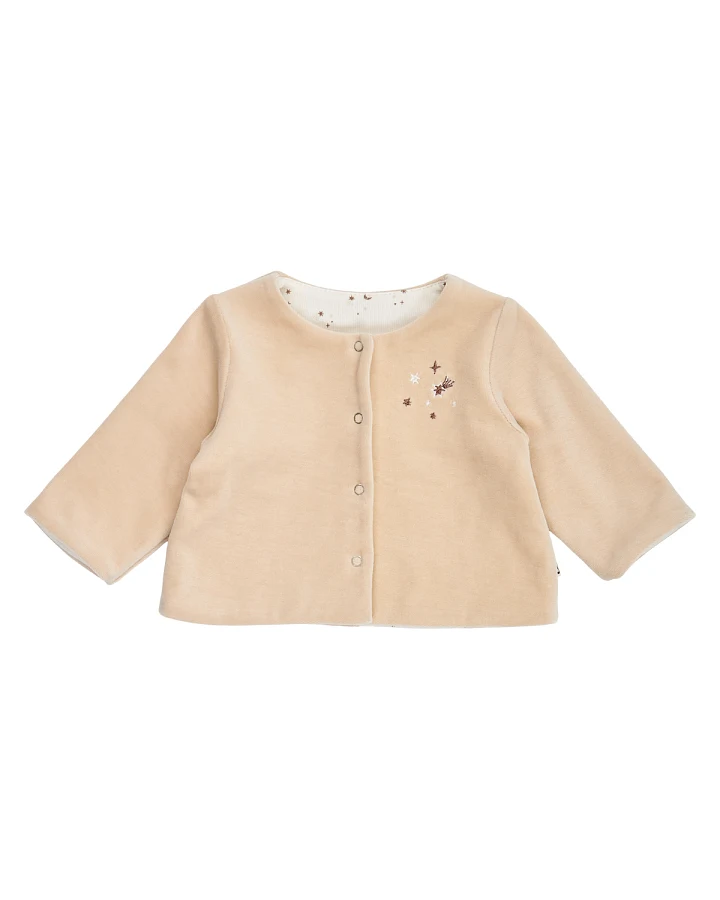 Müsli - Samt-Wendejacke oak