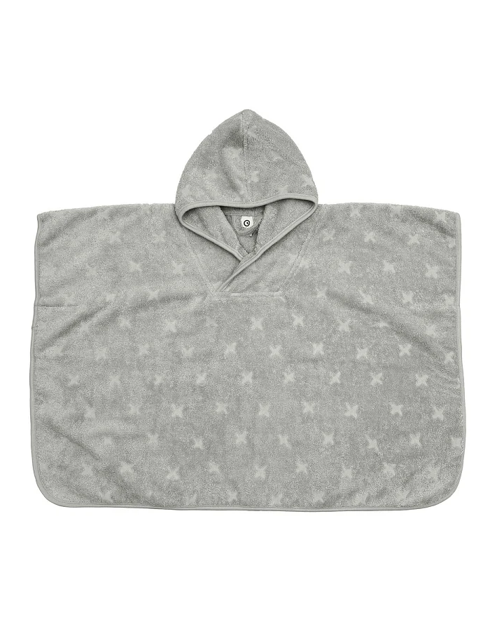 Müsli - Frottee-Poncho mineral green