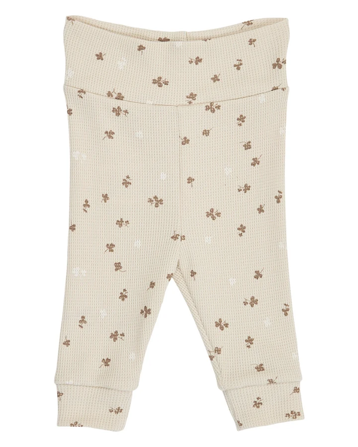 Müsli - Leggings Waffelpiqué "Klee" oat