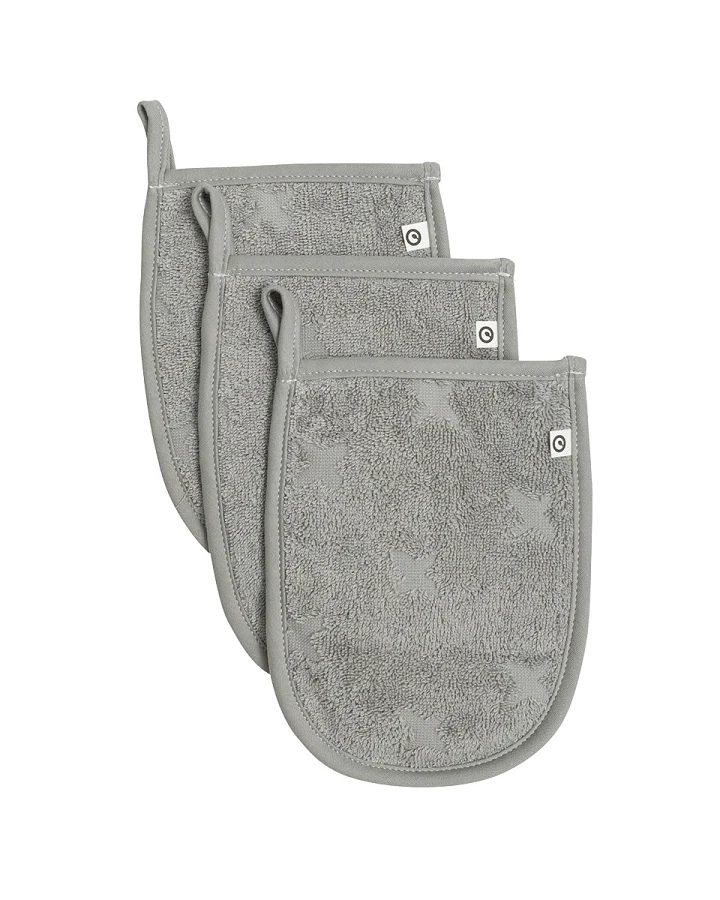 Müsli - Waschhandschuh 3er Set Mineral green