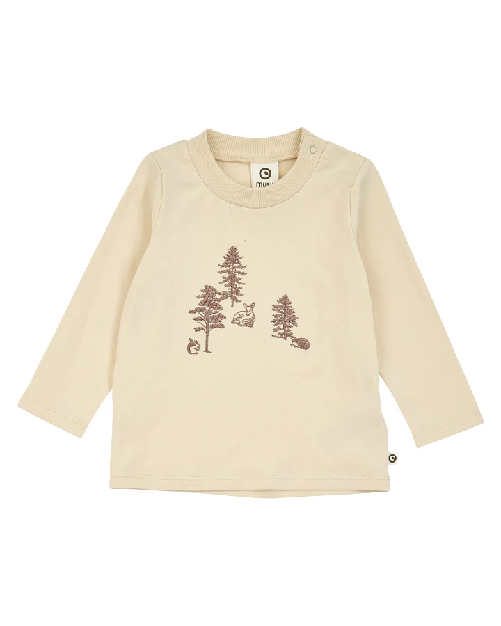 Müsli - Langarmshirt "Wald" oak
