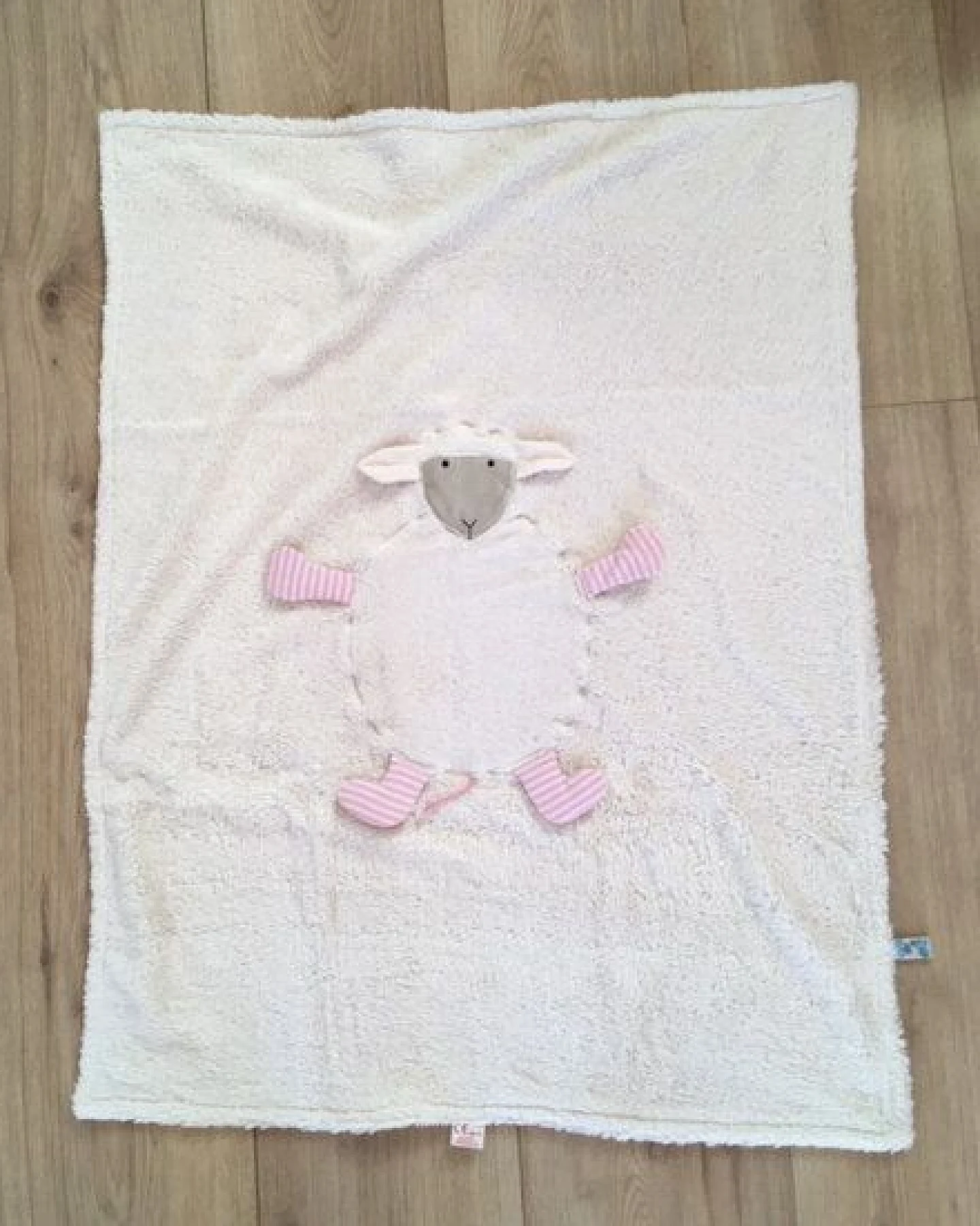 Pat und Patty Kuschlige Bio-Babydecke "Schaf" ,Große ca . 75 x 100 cm – Ansicht 3