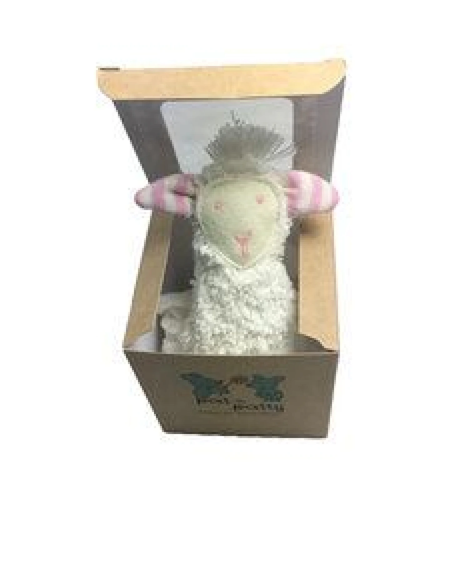 Pat und Patty Personalisertes Schmusetuch/ Schnuffeltuch, Greifling "Schaf",SCT-46, Farbe: weiss/rosa, 100% Baumwolle-kbA – Ansicht 2