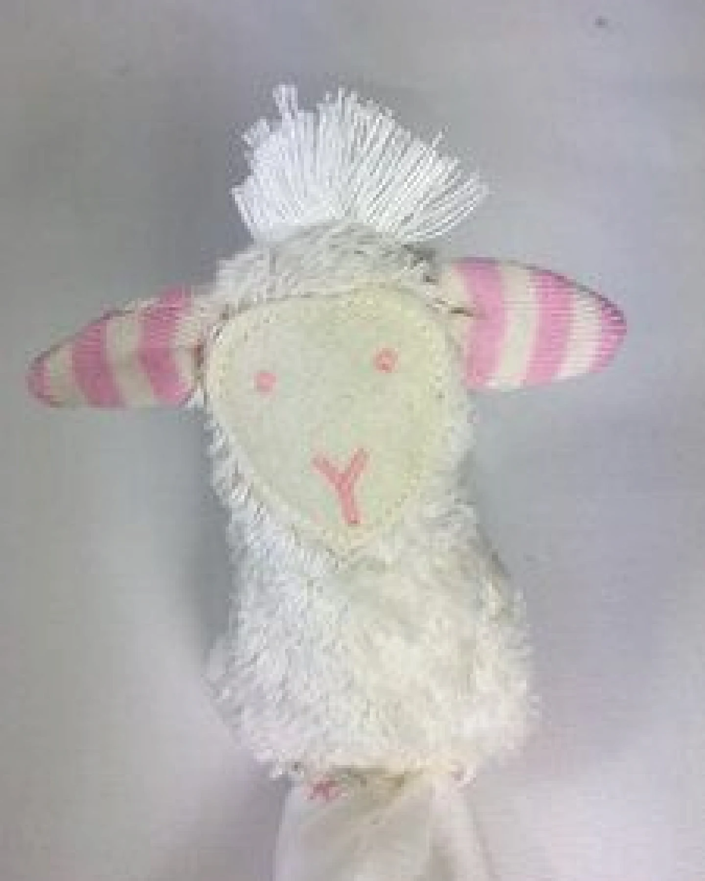 Pat und Patty Personalisertes Schmusetuch/ Schnuffeltuch, Greifling "Schaf",SCT-46, Farbe: weiss/rosa, 100% Baumwolle-kbA – Ansicht 4