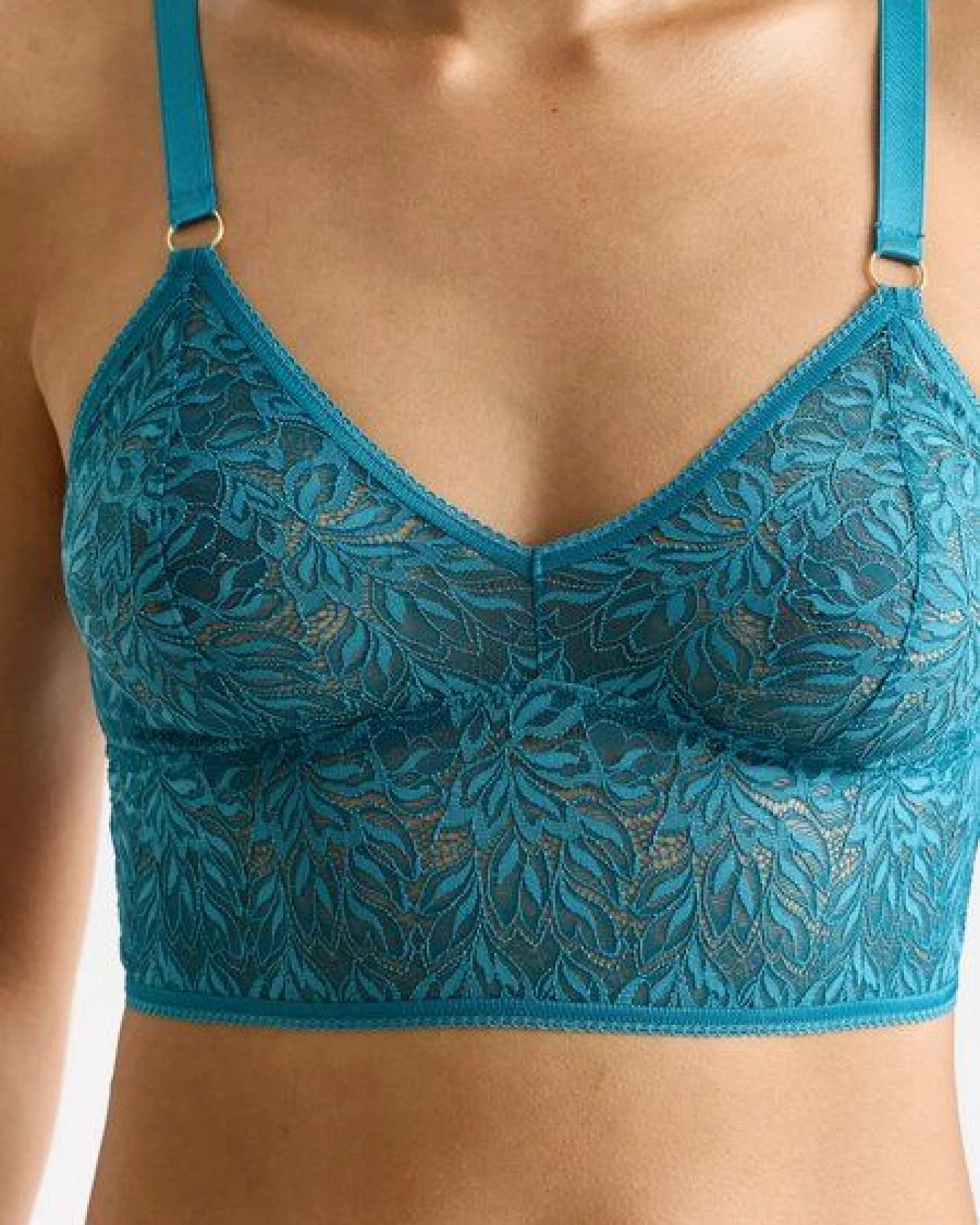 erlich textil Iconic Lace bügelloses Bralette Top mit Spitze aus abbaubarem Polyamid, made in Europe – Ansicht 3