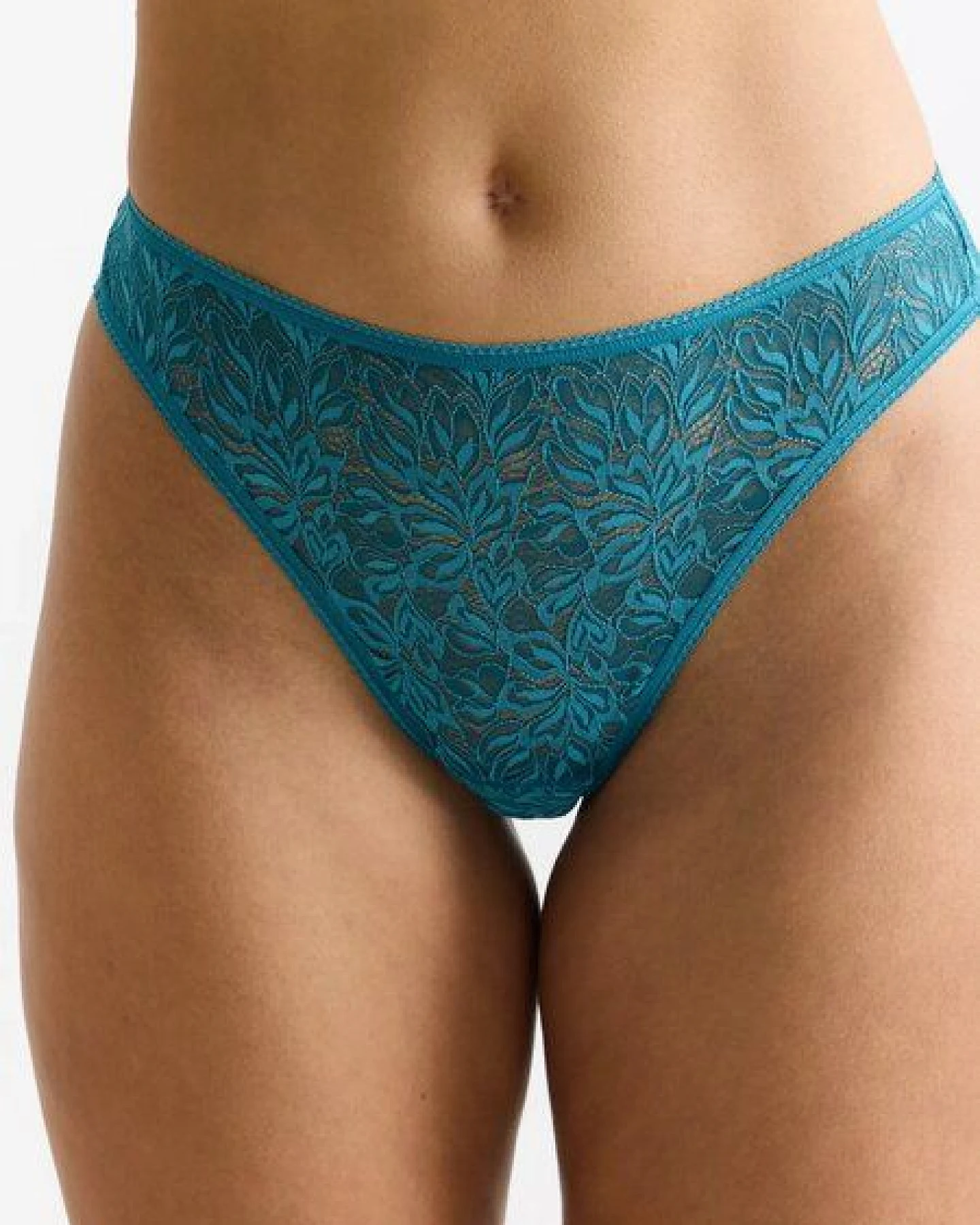 erlich textil Iconic Lace Brazil Slip mit Spitze aus abbaubarem Polyamid, made in Europe – Ansicht 2