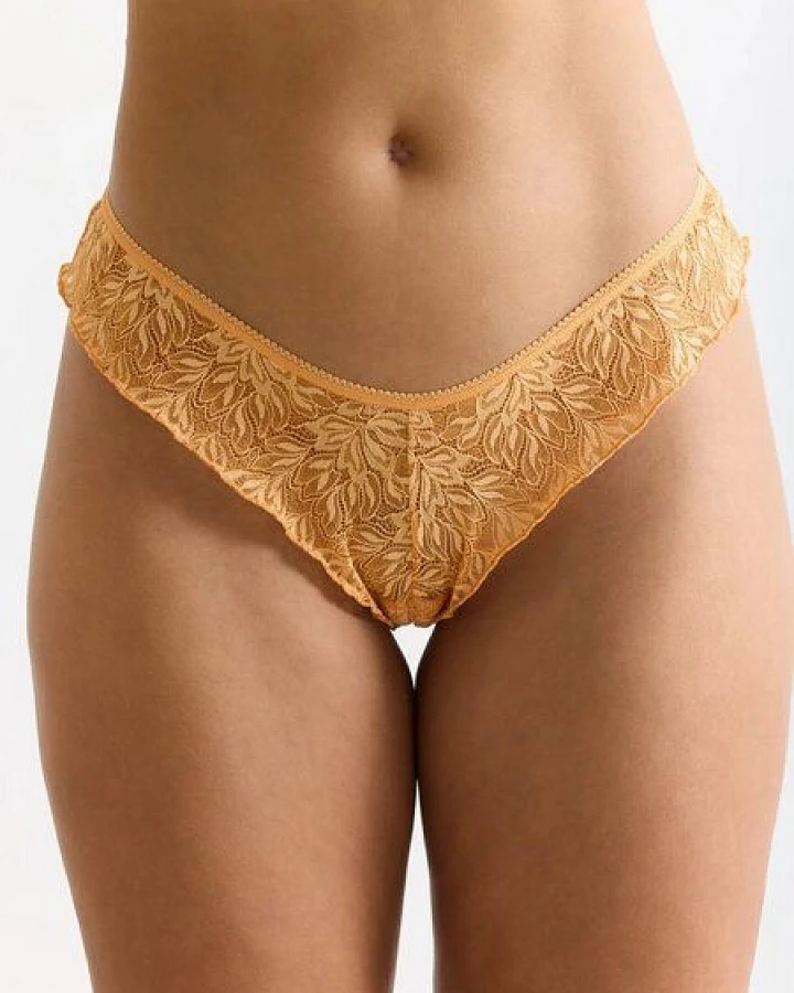 erlich textil Iconic Lace Brazil String mit Spitze aus abbaubarem Polyamid, made in Europe