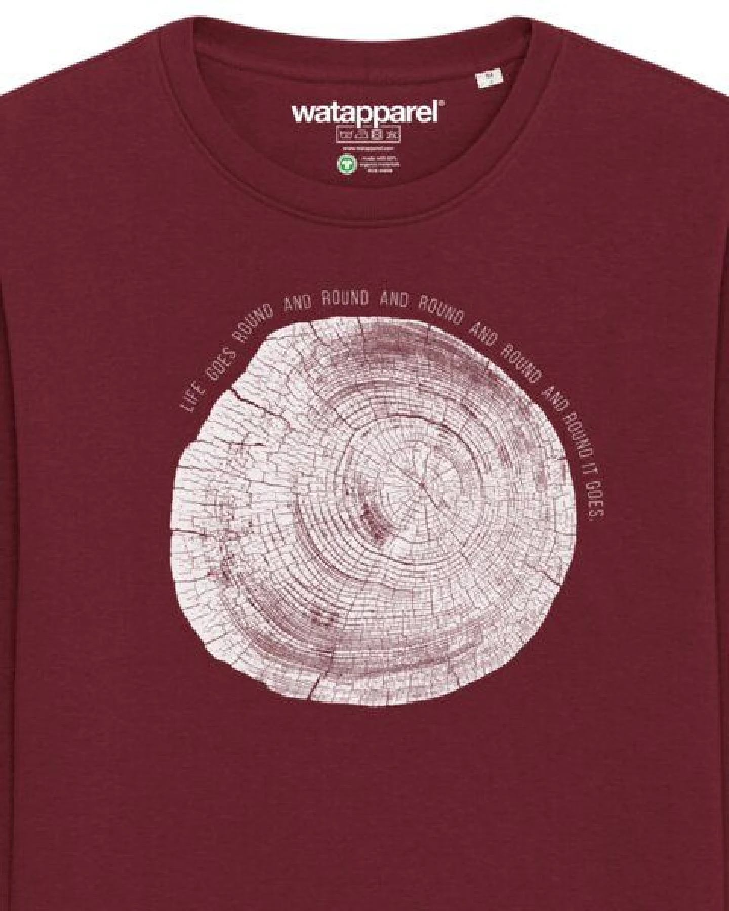 watapparel Sweatshirt Unisex Baumscheibe – Ansicht 3
