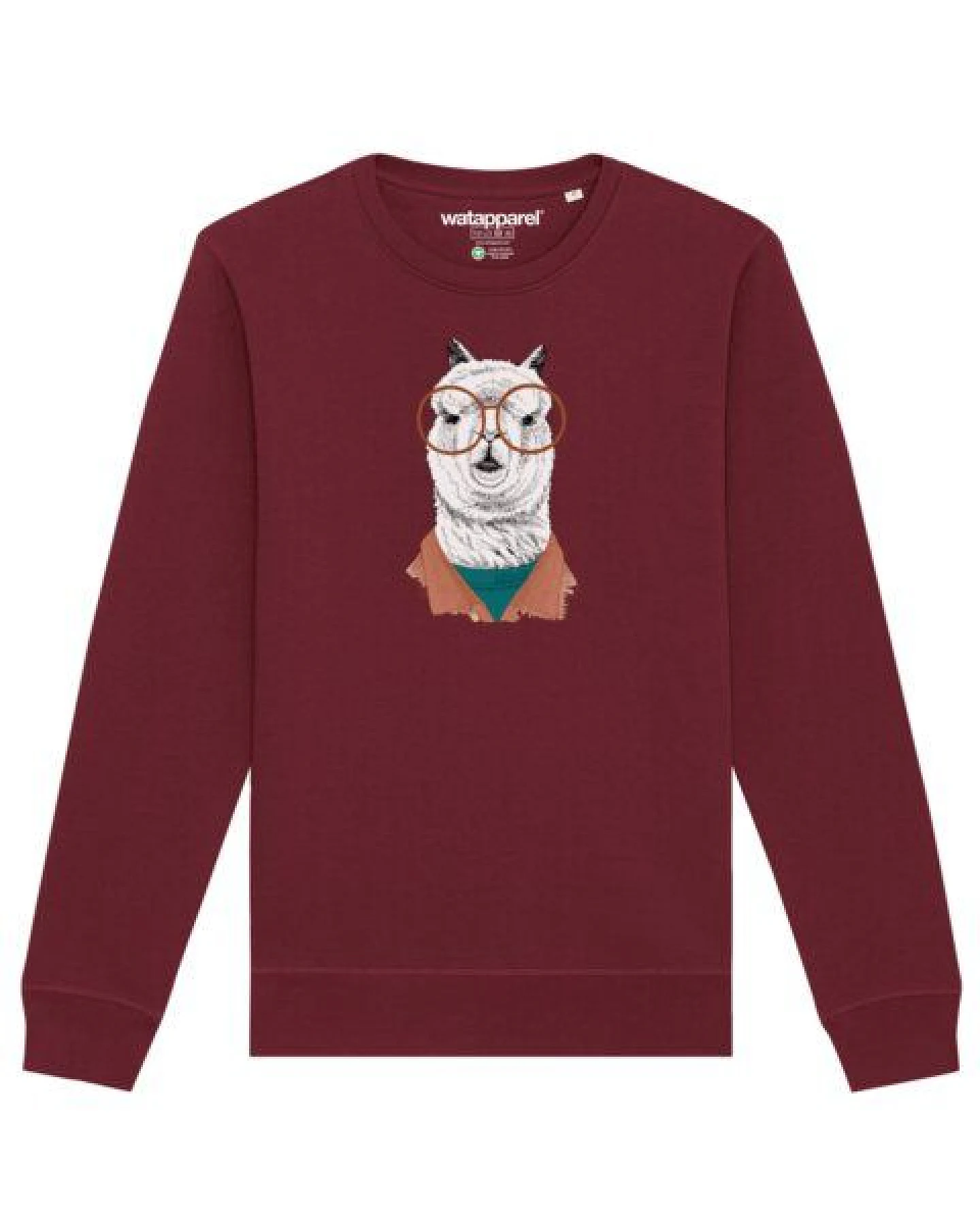 watapparel Sweatshirt Unisex Lama – Ansicht 2
