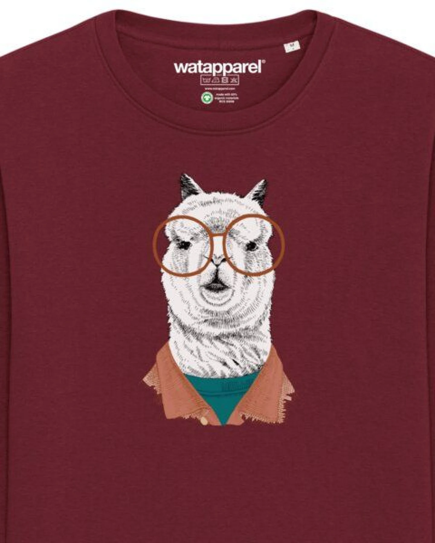 watapparel Sweatshirt Unisex Lama – Ansicht 3
