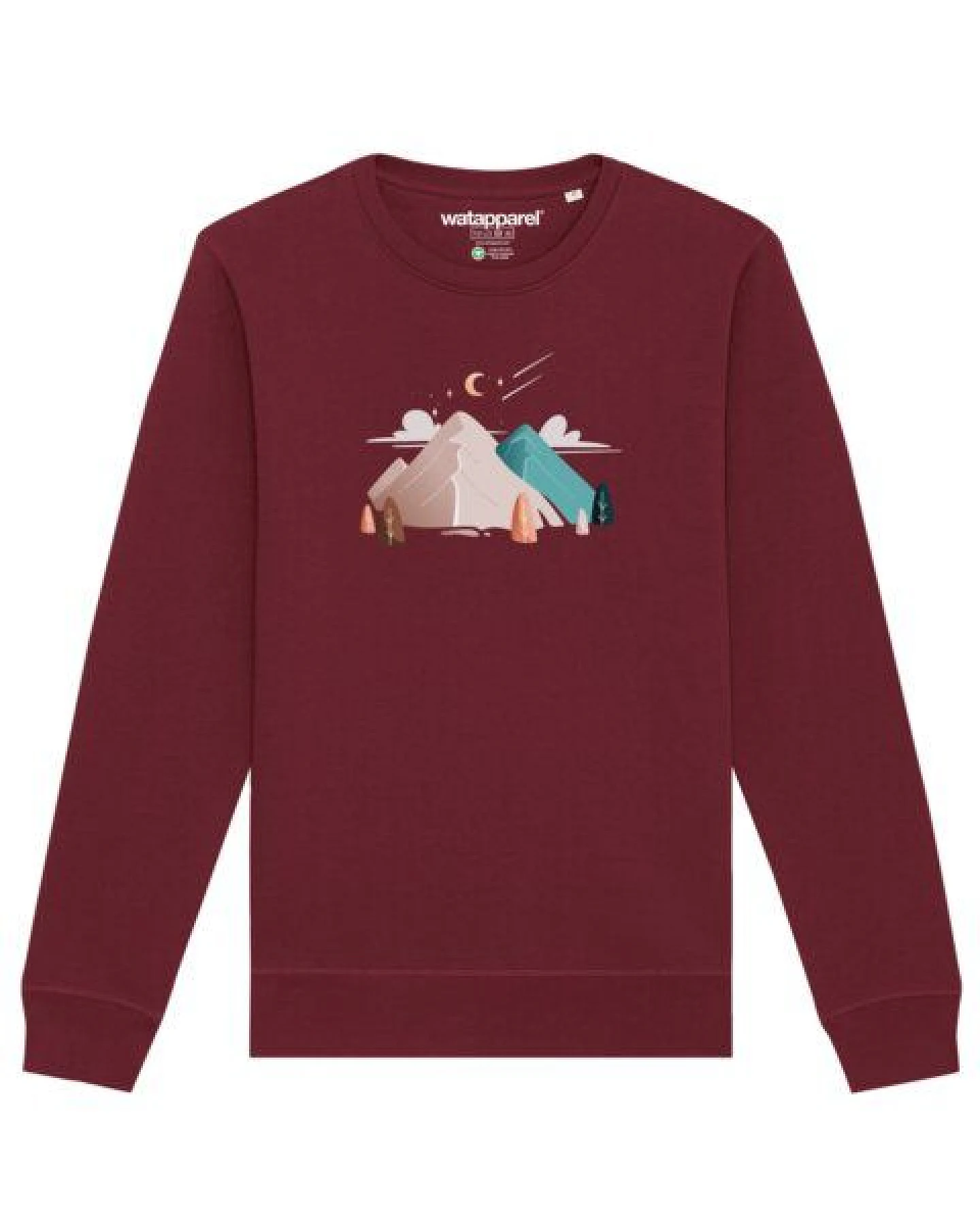 watapparel Sweatshirt Unisex Night & Clouds – Ansicht 2