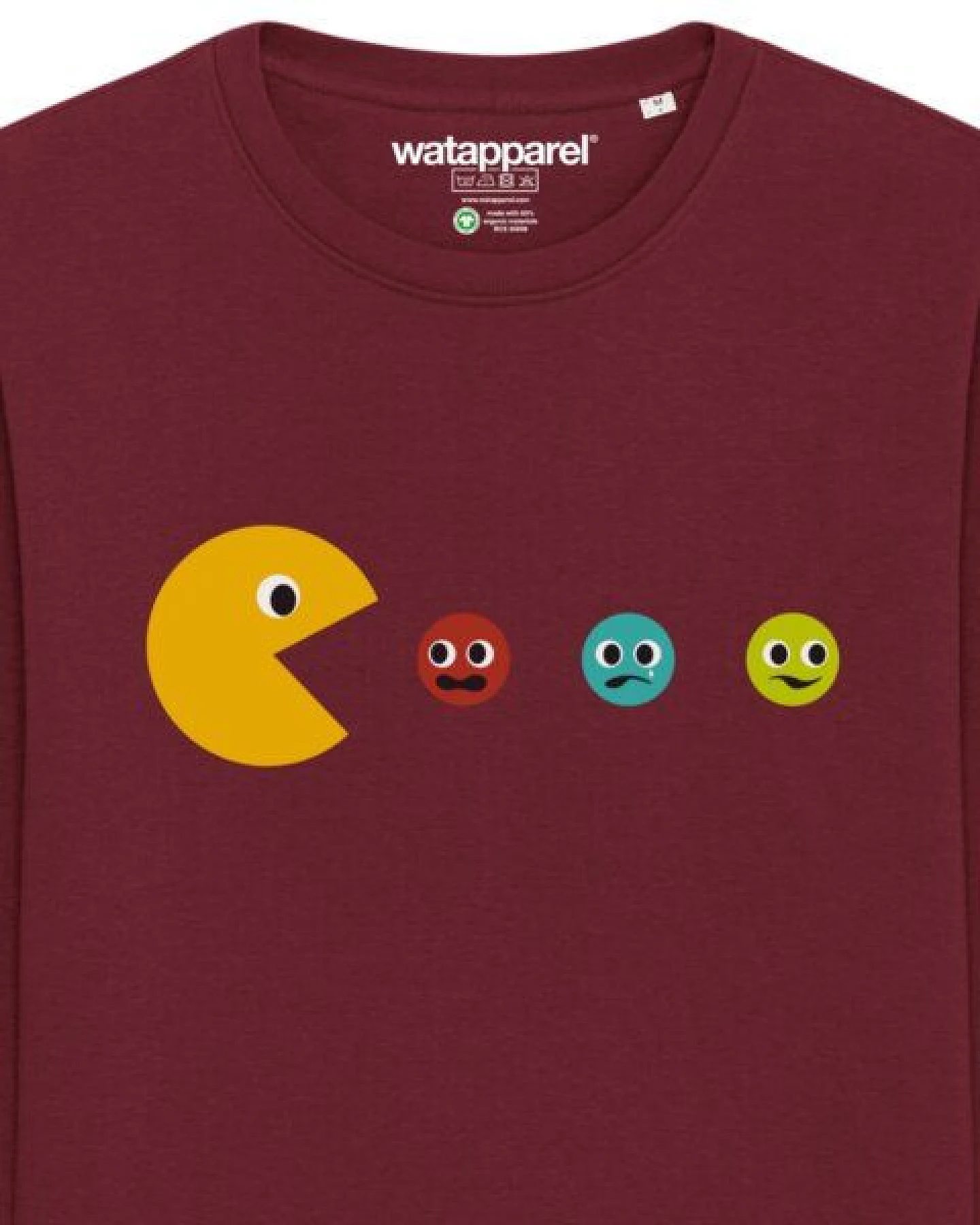 watapparel Sweatshirt Unisex Pacmännchen – Ansicht 3
