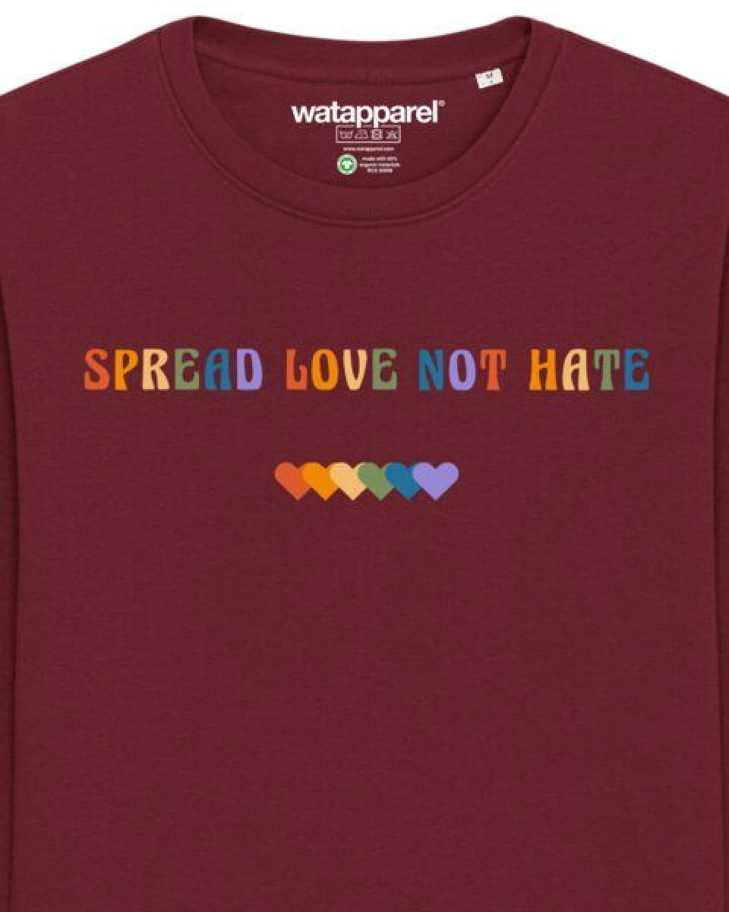 watapparel Sweatshirt Unisex Spread Love not Hate – Ansicht 3