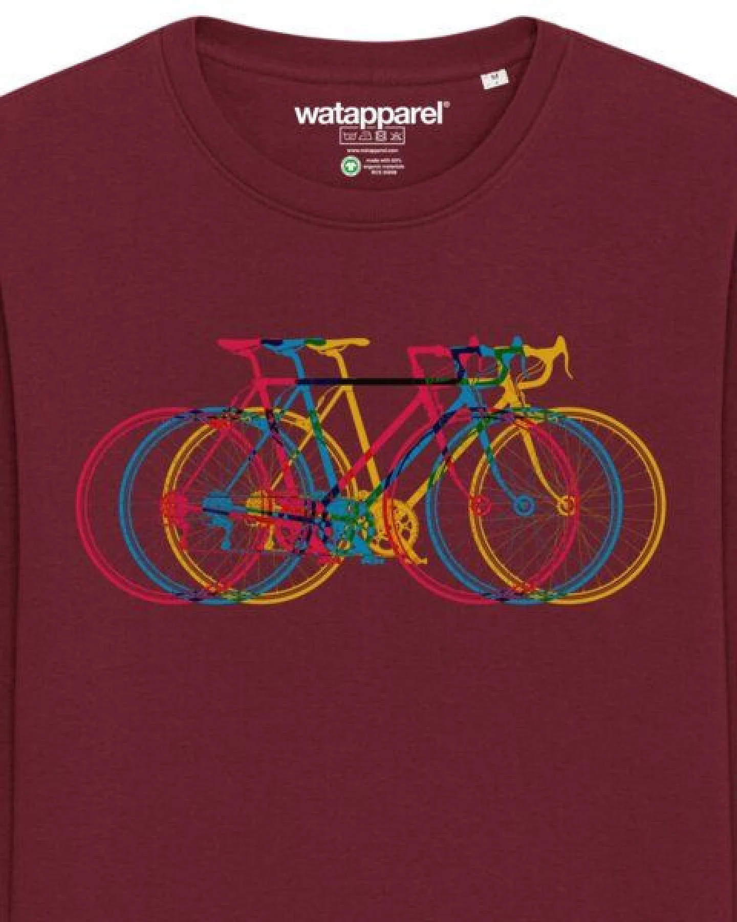 watapparel Sweatshirt Unisex Fahrräder – Ansicht 3