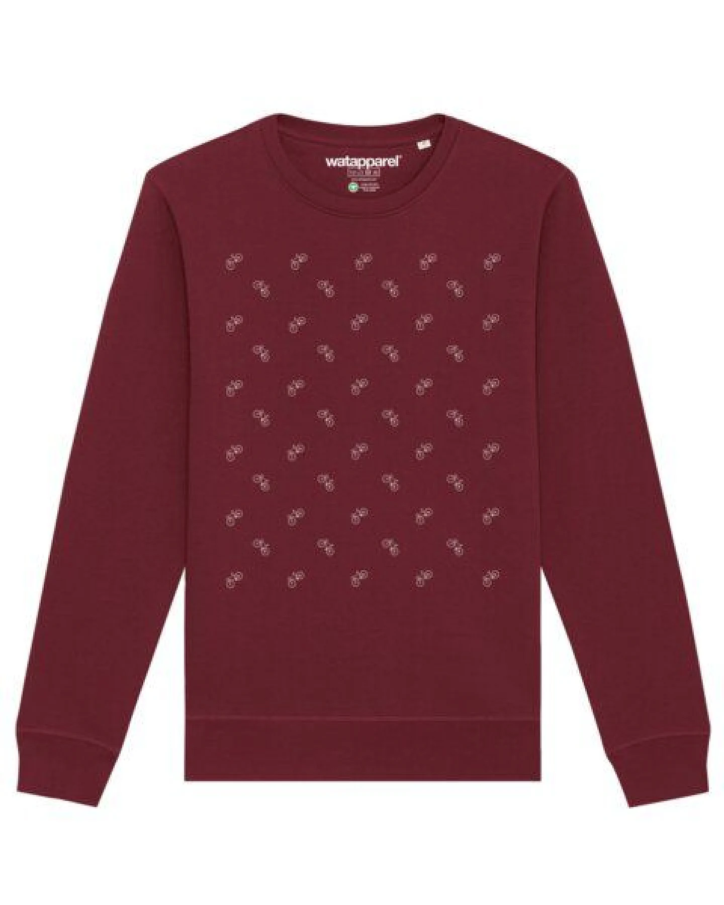 watapparel Sweatshirt Unisex Fahrräder – Ansicht 2